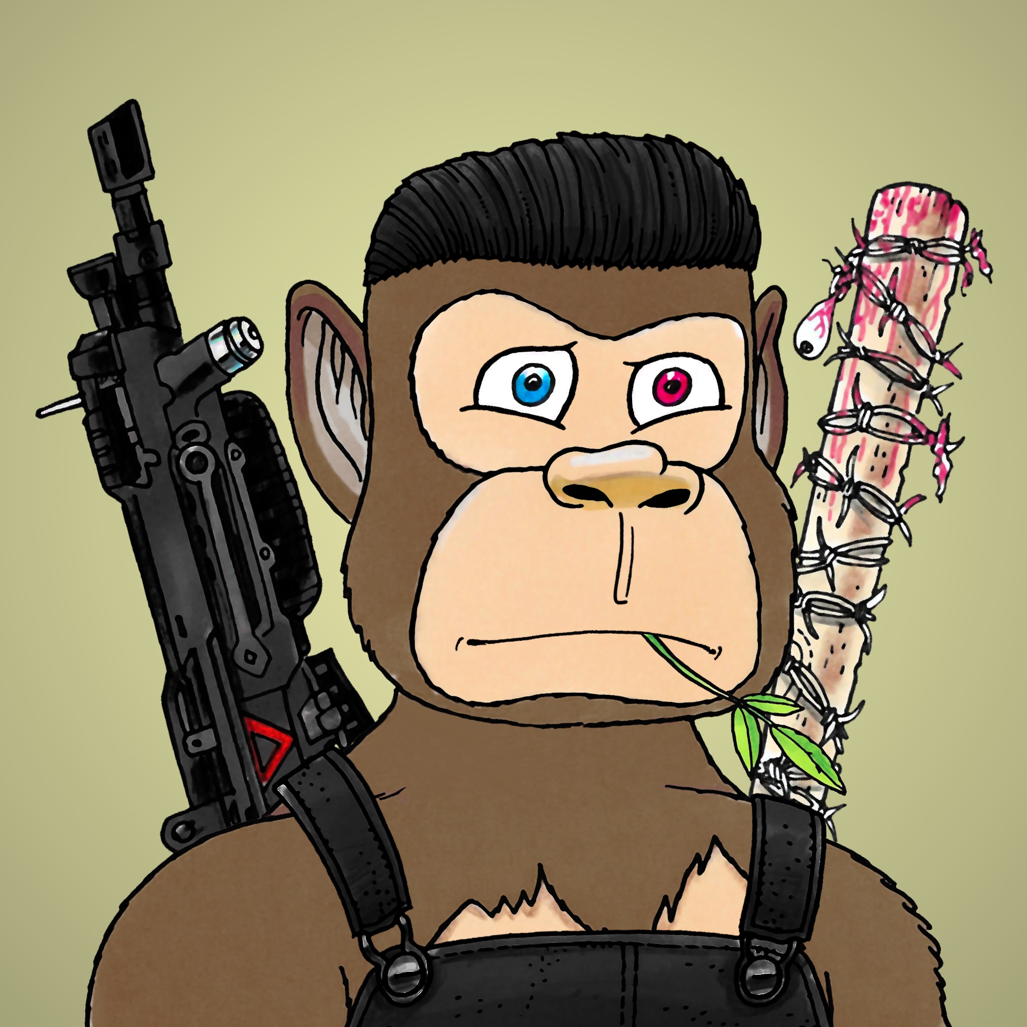 George Trosley - Jungle Freaks - Jungle Freak 8086 - NFT # 8086