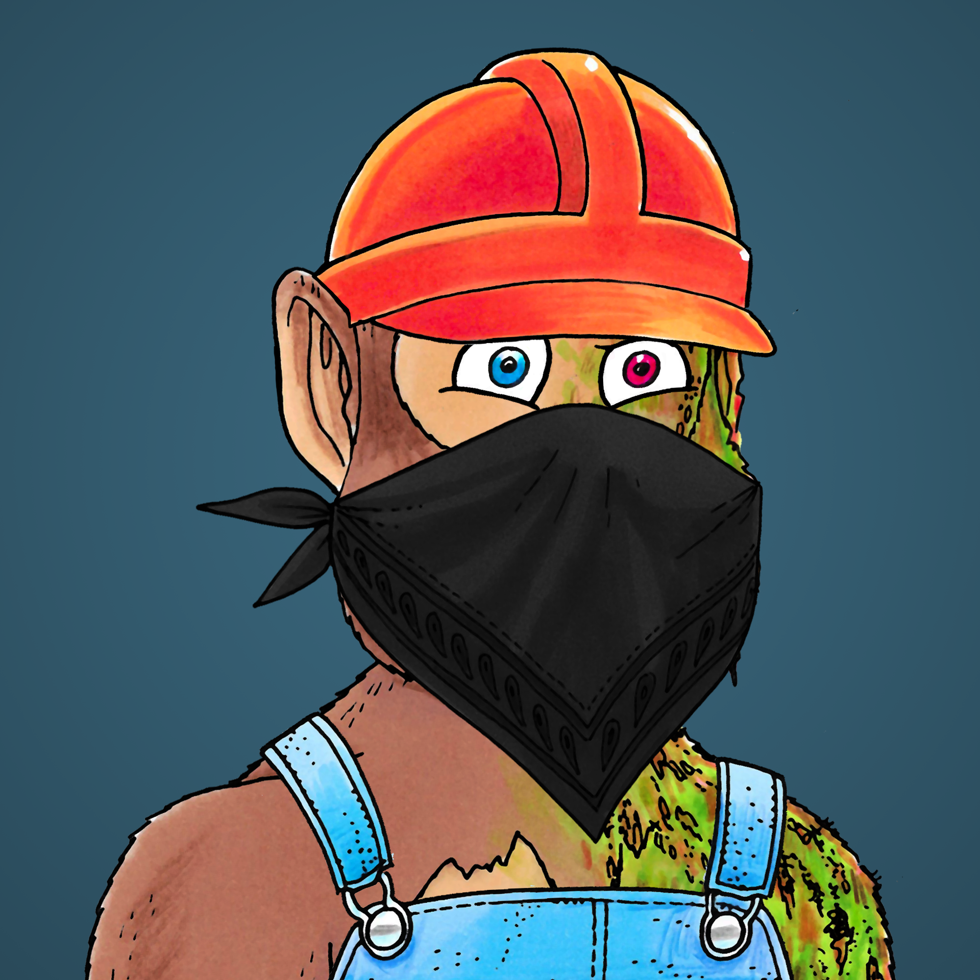 George Trosley - Jungle Freaks - Jungle Freak 8107 - NFT # 8107