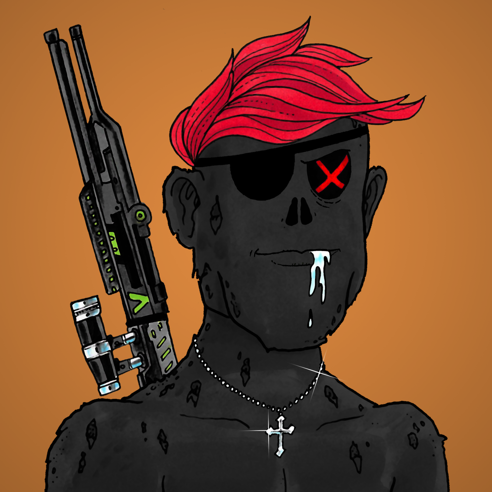 George Trosley - Jungle Freaks - Jungle Freak 8112 - NFT # 8112