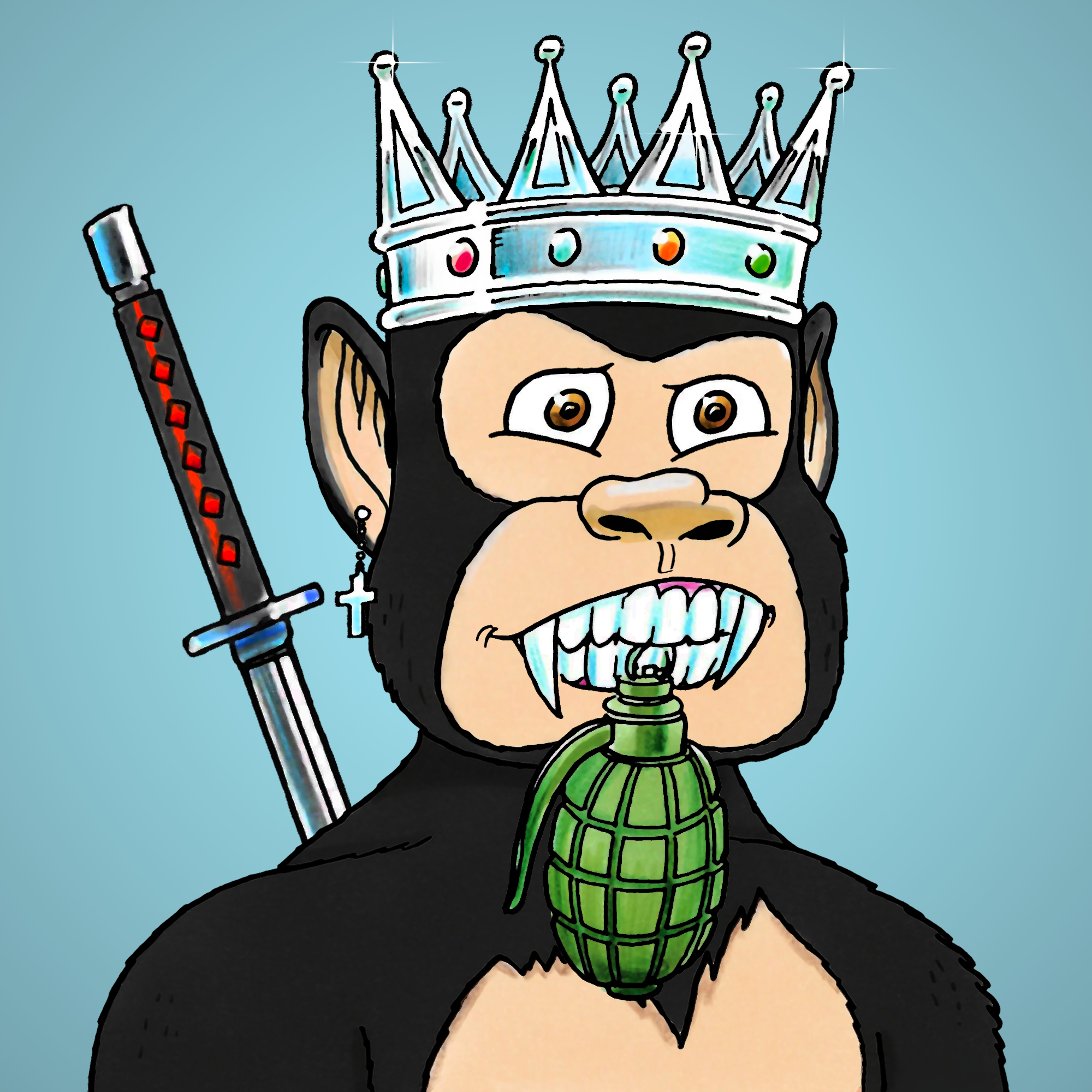 George Trosley - Jungle Freaks - Jungle Freak 8129 - NFT # 8129