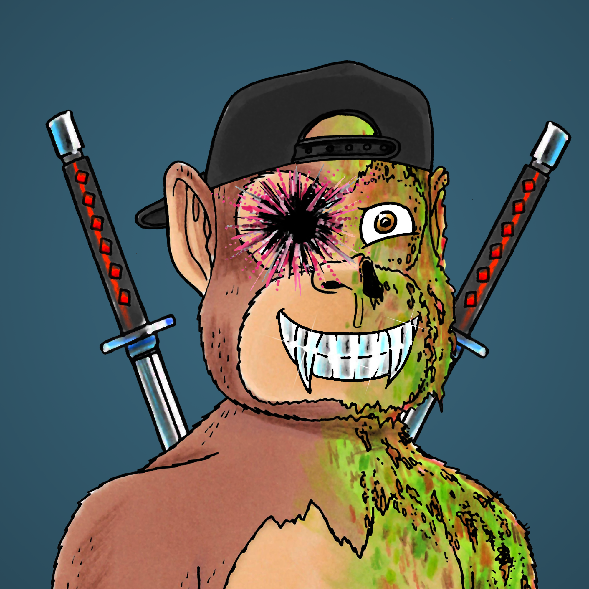 George Trosley - Jungle Freaks - Jungle Freak 8132 - NFT # 8132