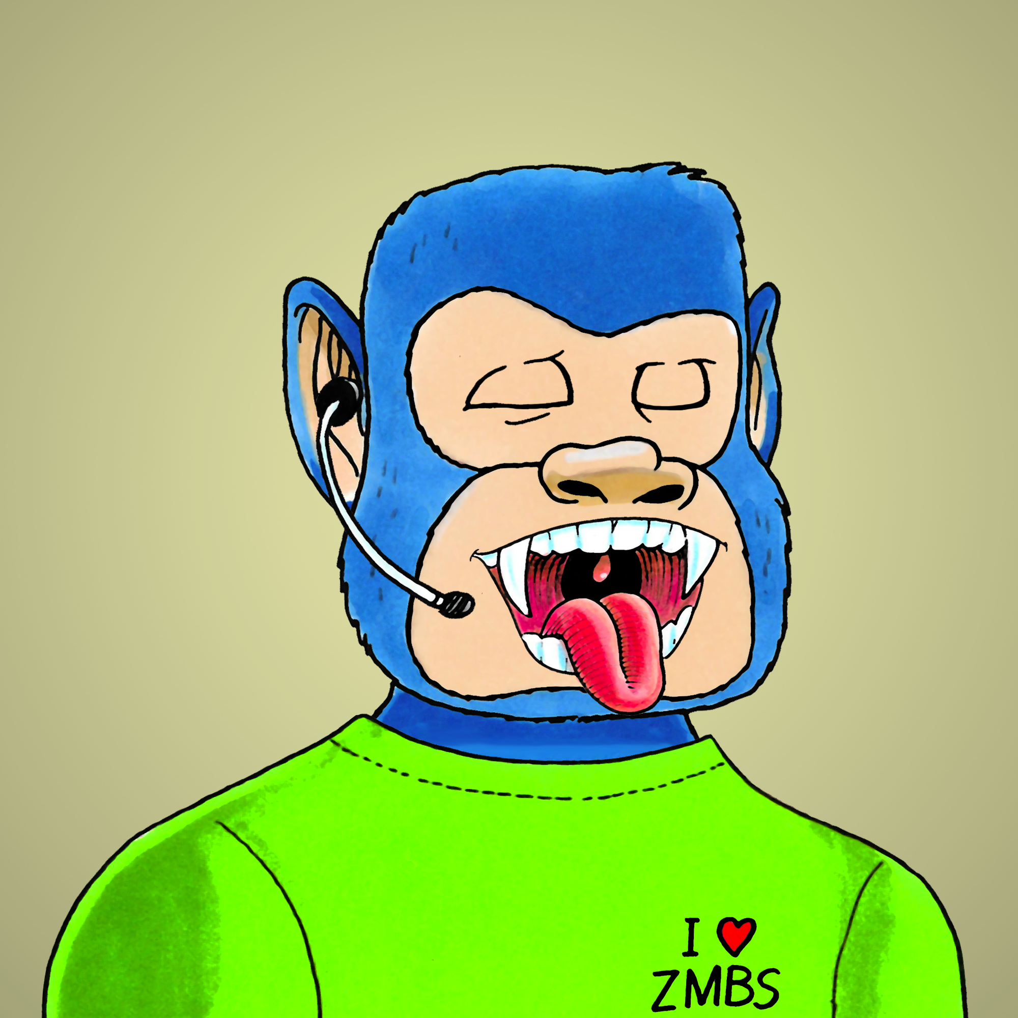 George Trosley - Jungle Freaks - Jungle Freak 8147 - NFT # 8147