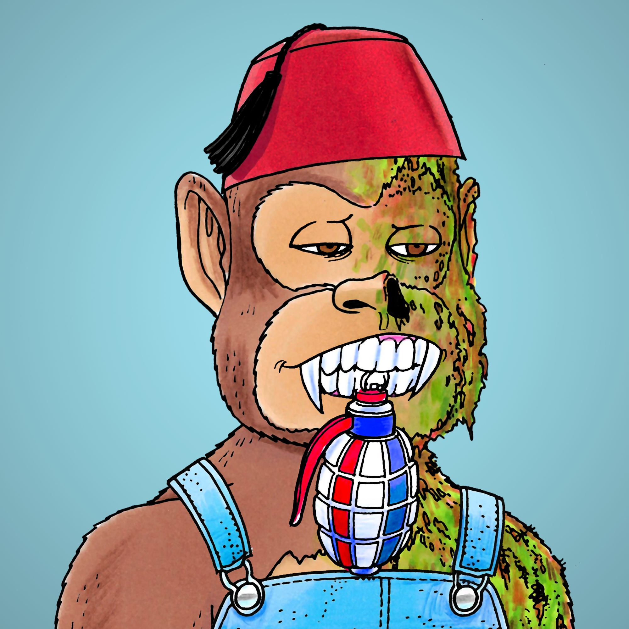 George Trosley - Jungle Freaks - Jungle Freak 8158 - NFT # 8158