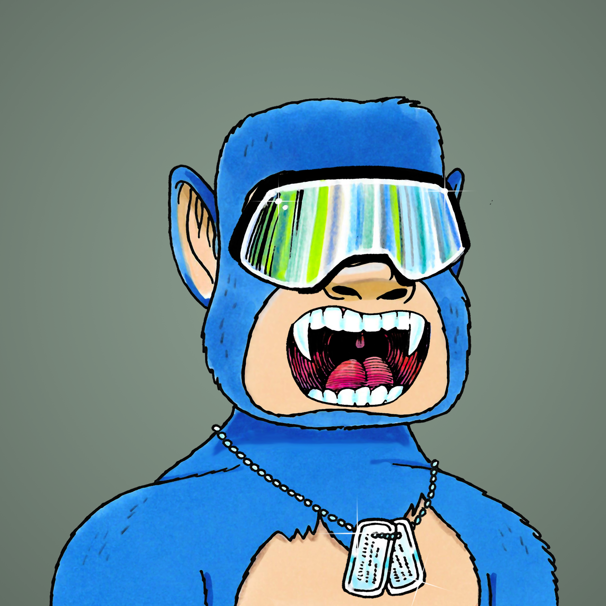 George Trosley - Jungle Freaks - Jungle Freak 8173 - NFT # 8173