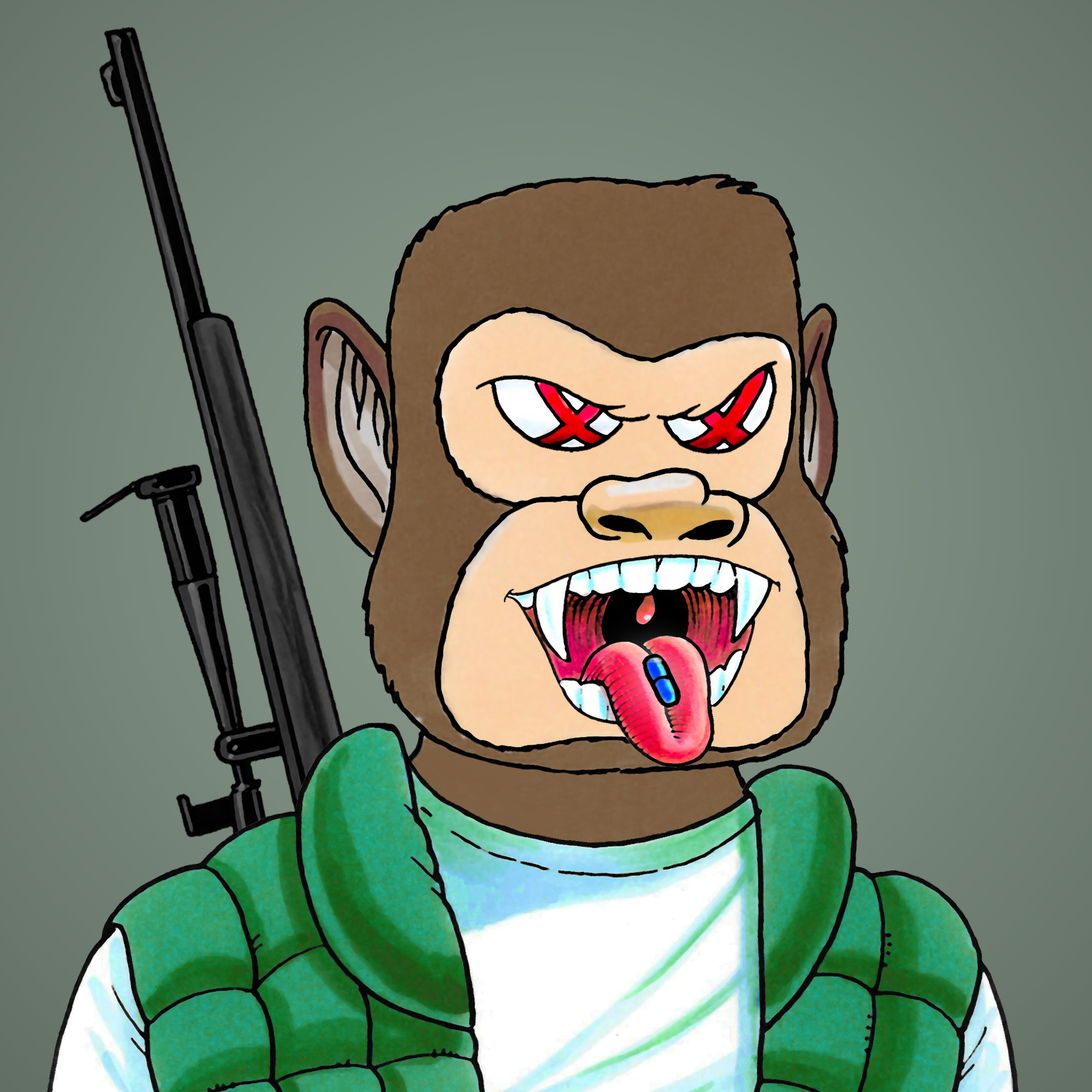 George Trosley - Jungle Freaks - Jungle Freak 8176 - NFT # 8176