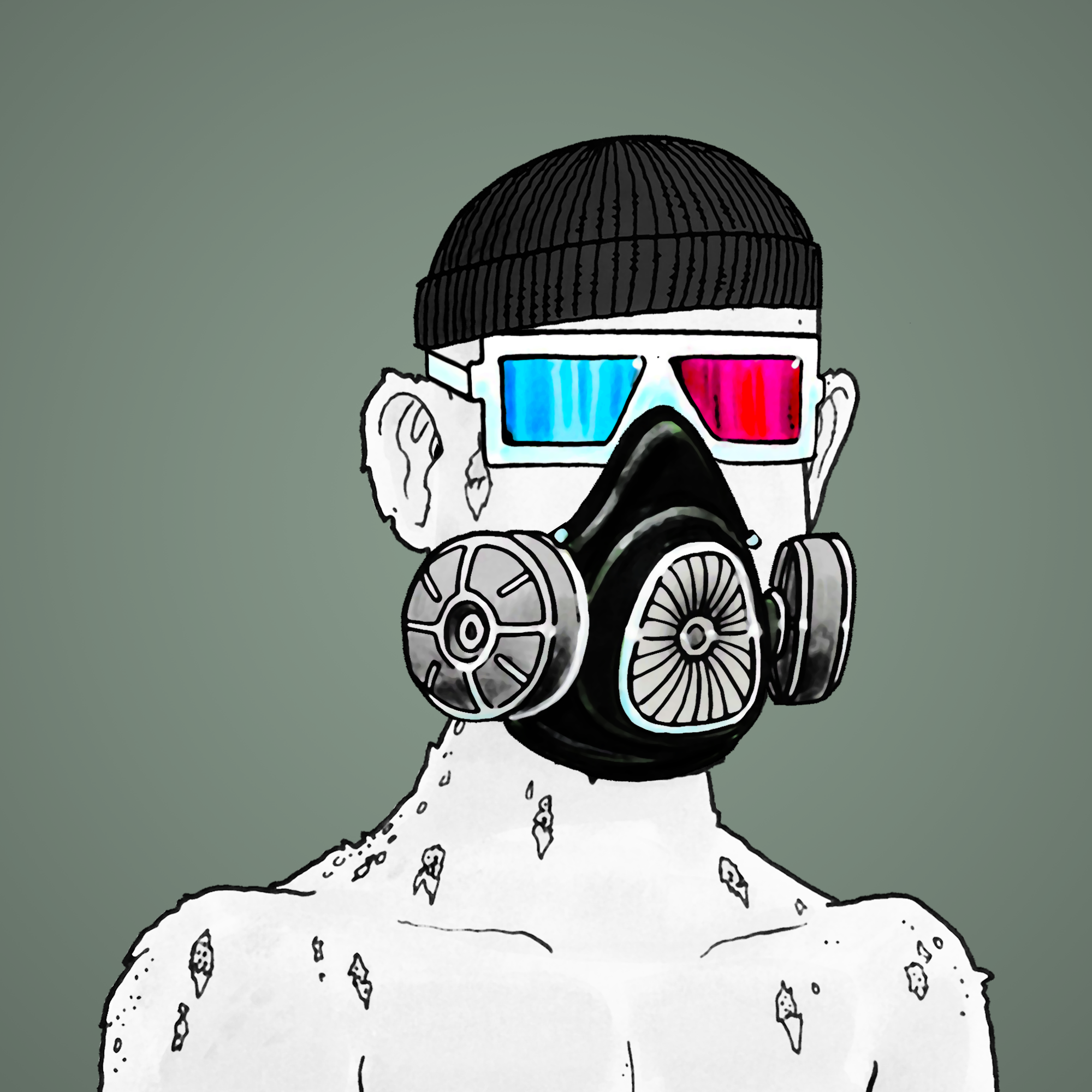 George Trosley - Jungle Freaks - Jungle Freak 8192 - NFT # 8192