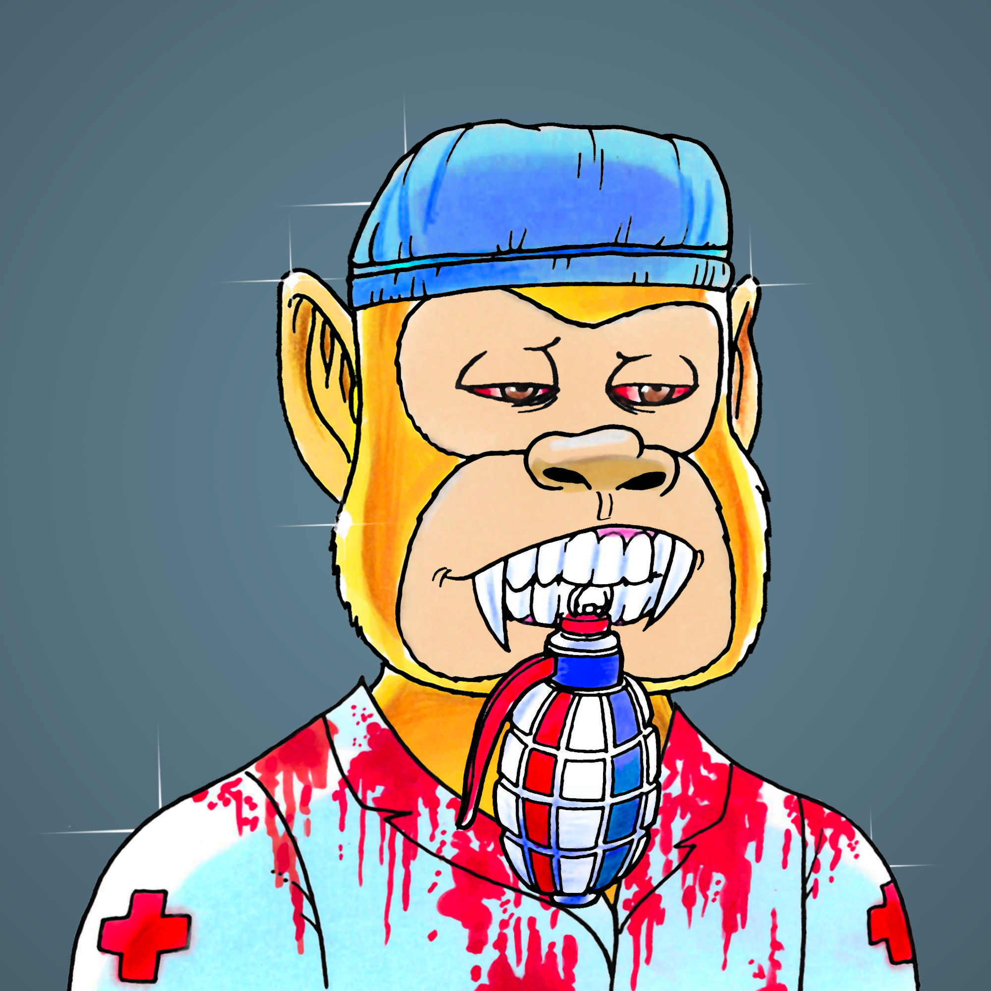 George Trosley - Jungle Freaks - Jungle Freak 8225 - NFT # 8225