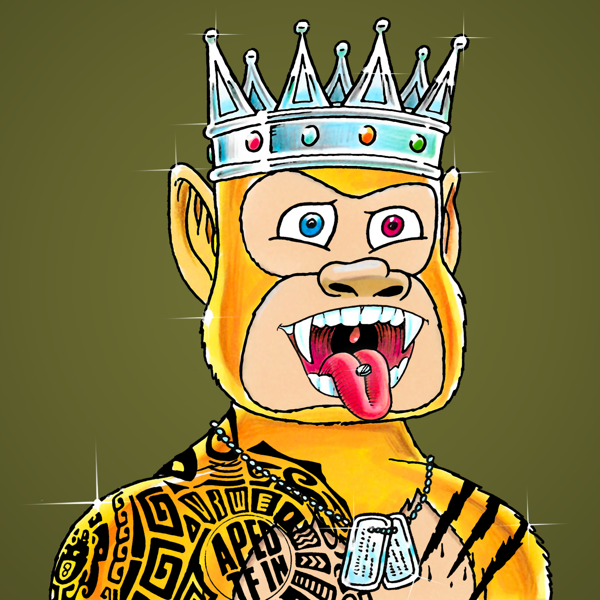 George Trosley - Jungle Freaks - Jungle Freak 824 - NFT # 824