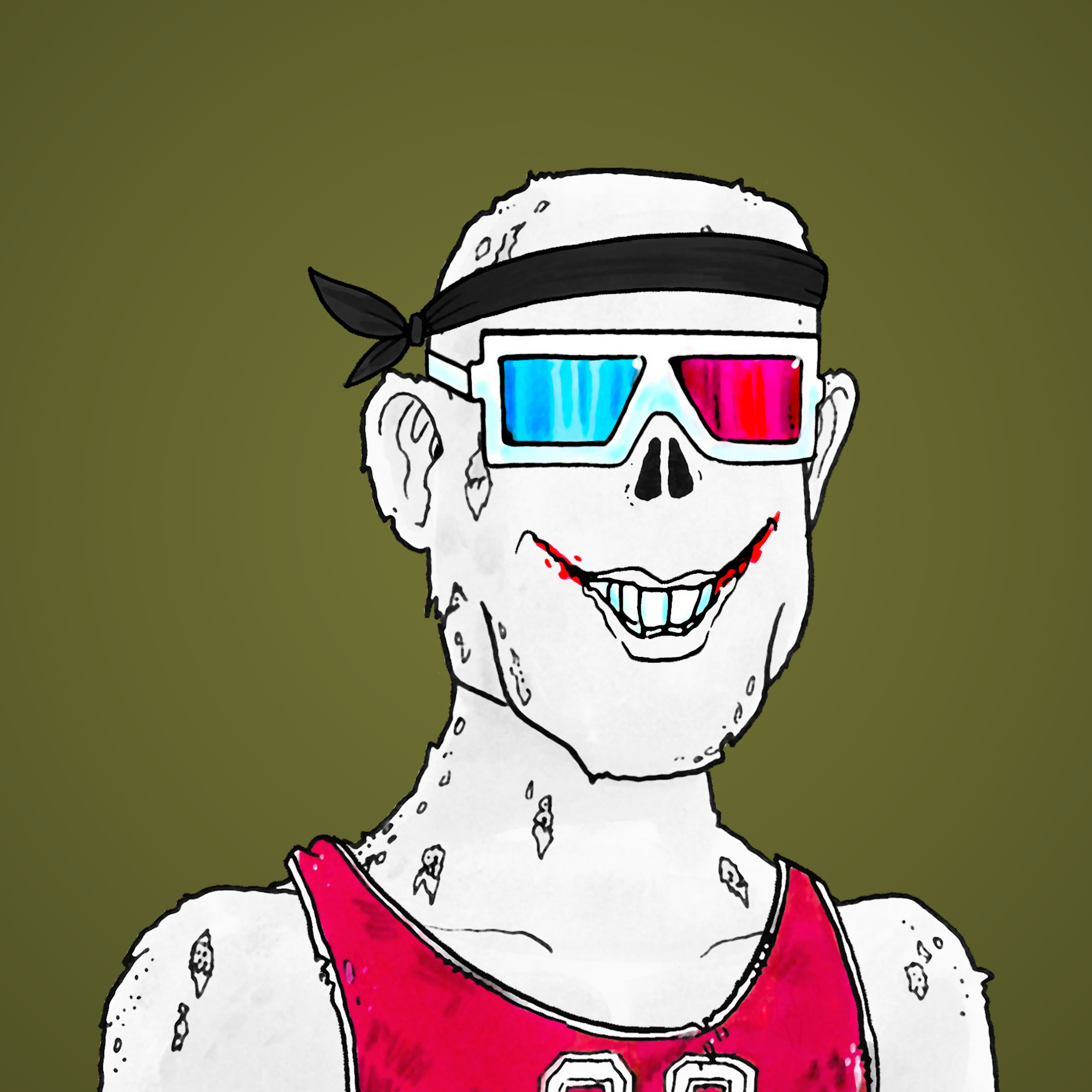 George Trosley - Jungle Freaks - Jungle Freak 8264 - NFT # 8264