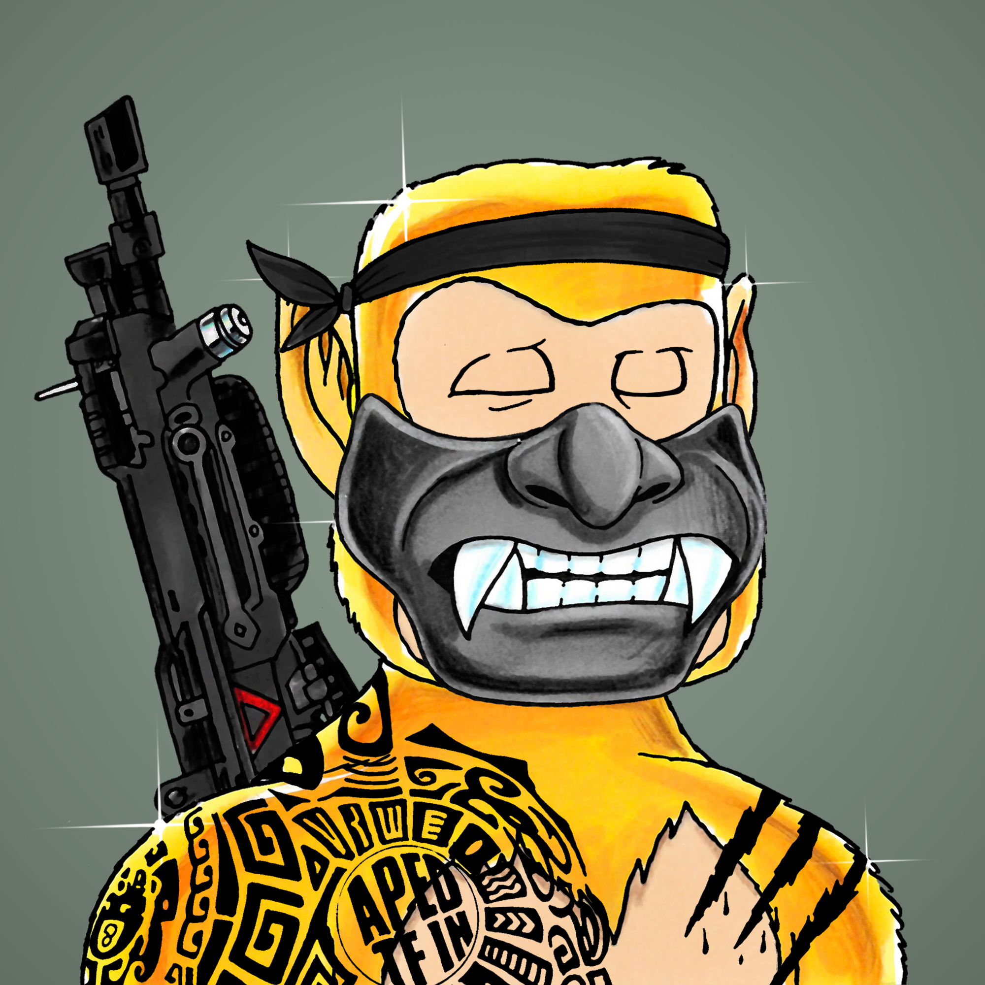 George Trosley - Jungle Freaks - Jungle Freak 8271 - NFT # 8271