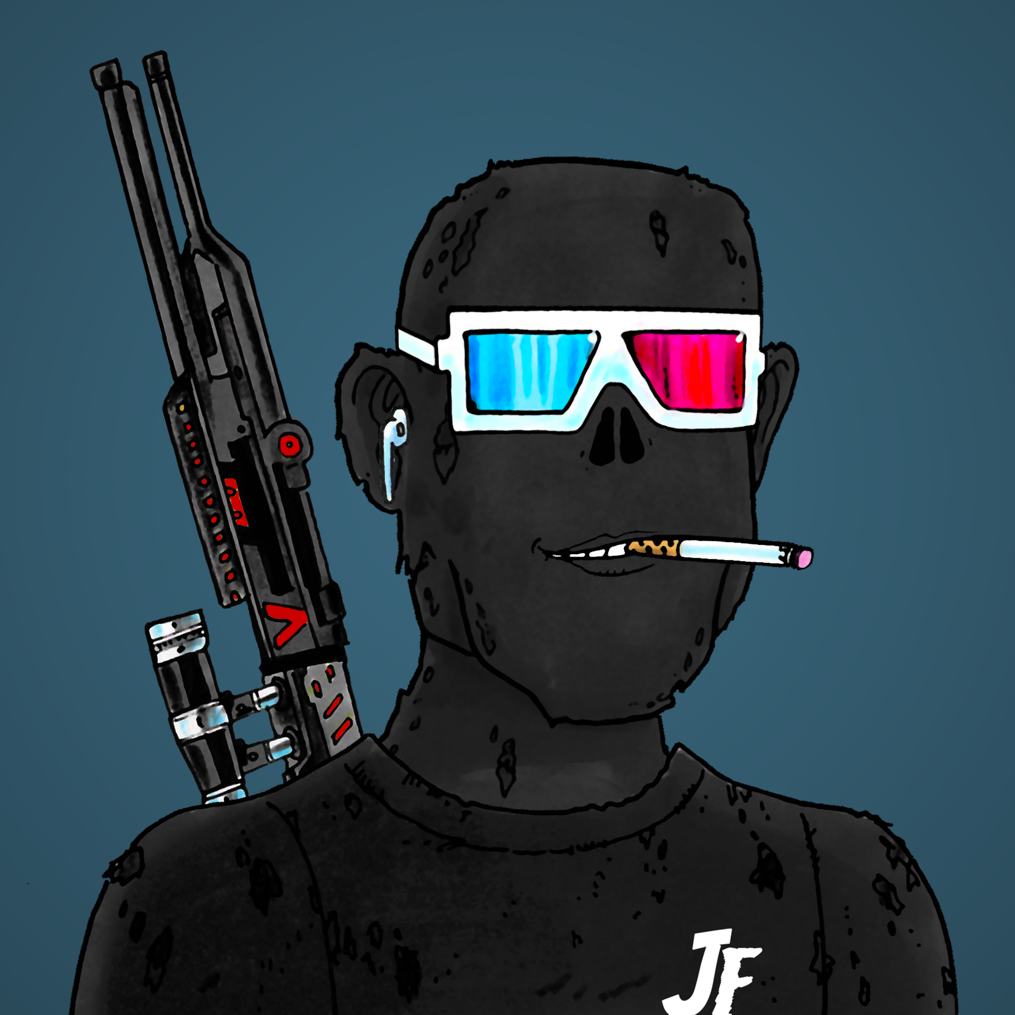 George Trosley - Jungle Freaks - Jungle Freak 8277 - NFT # 8277