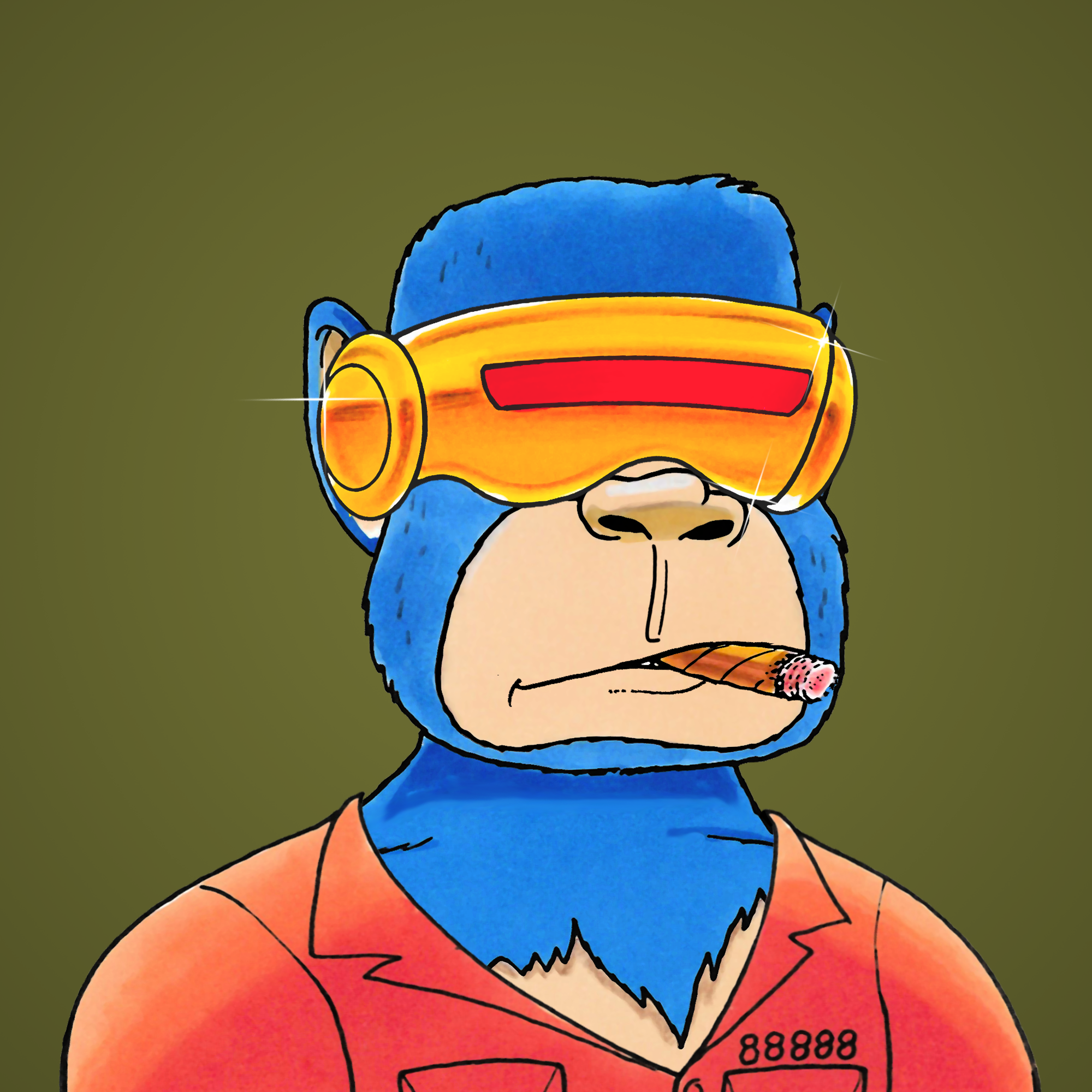 George Trosley - Jungle Freaks - Jungle Freak 828 - NFT # 828