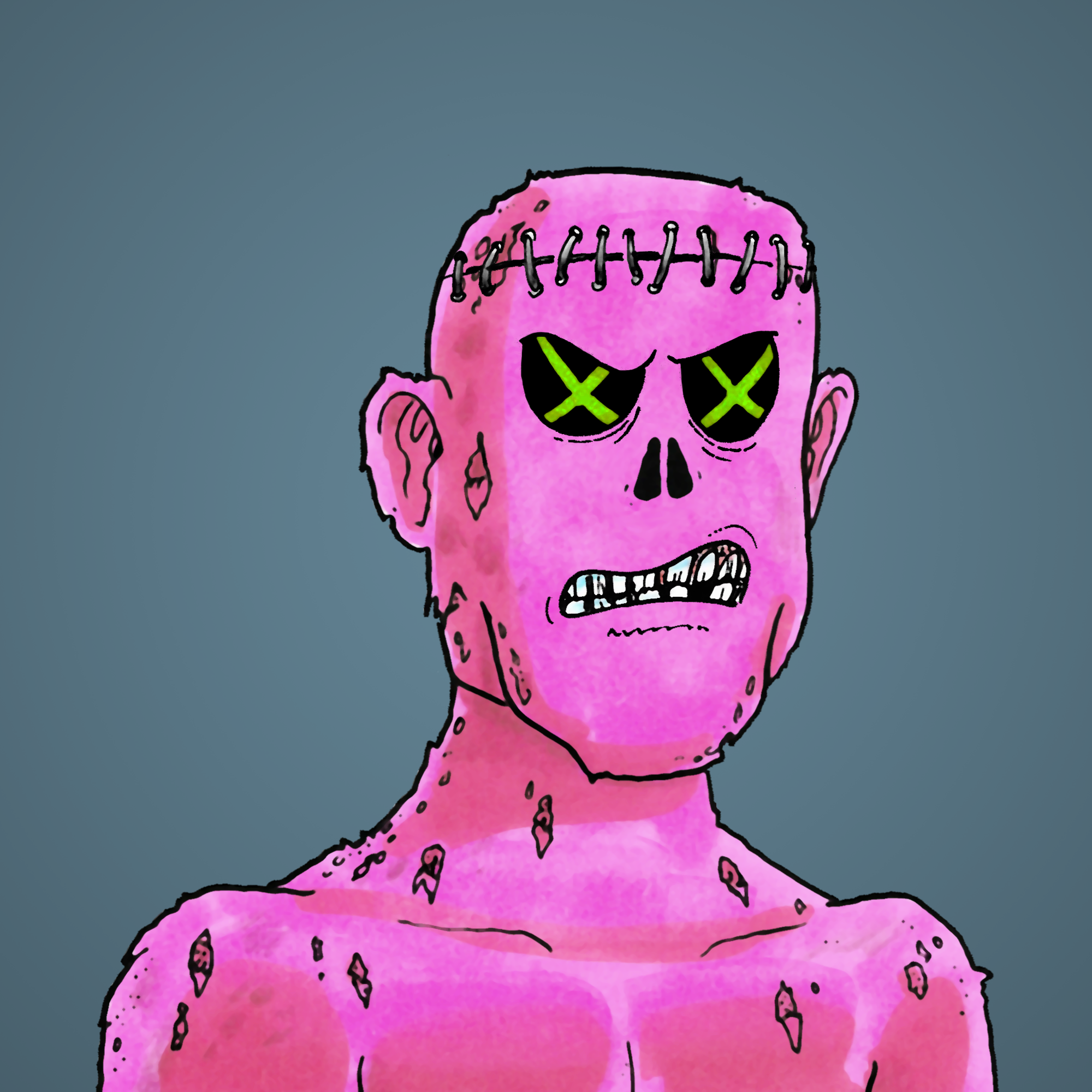 George Trosley - Jungle Freaks - Jungle Freak 8296 - NFT # 8296