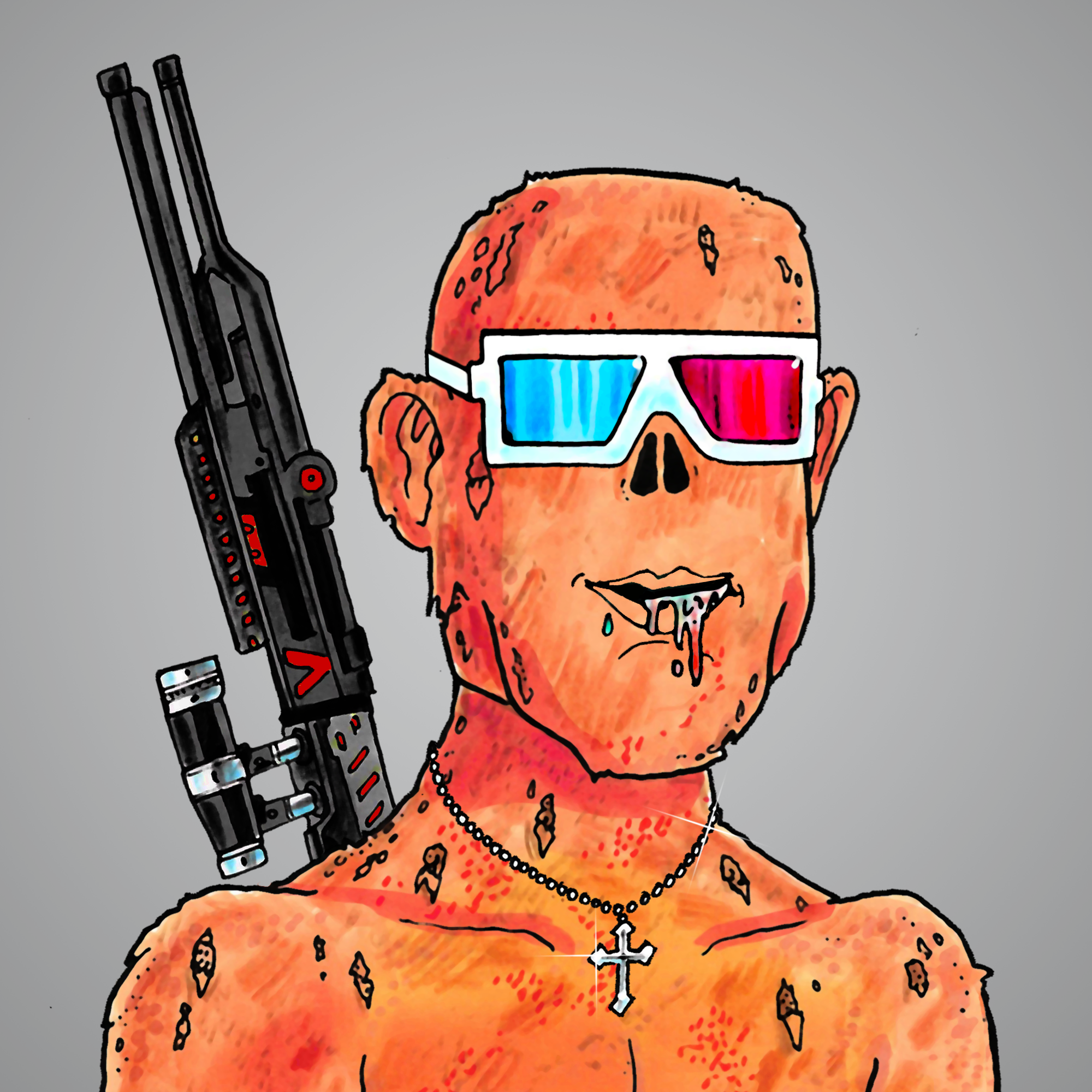 George Trosley - Jungle Freaks - Jungle Freak 8297 - NFT # 8297