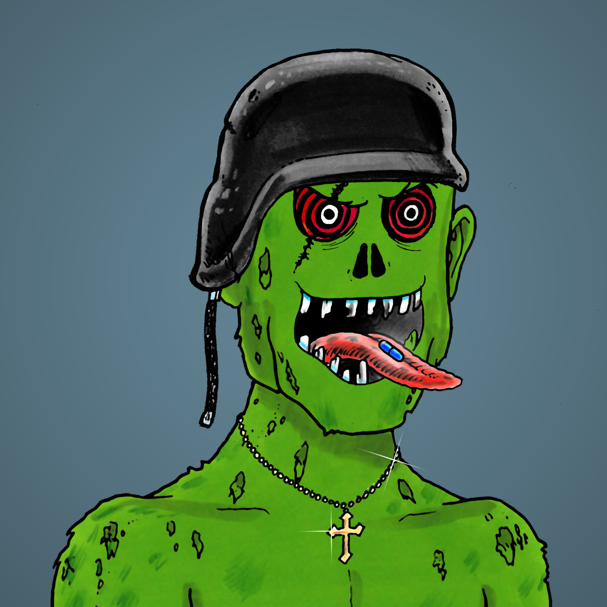 George Trosley - Jungle Freaks - Jungle Freak 8329 - NFT # 8329