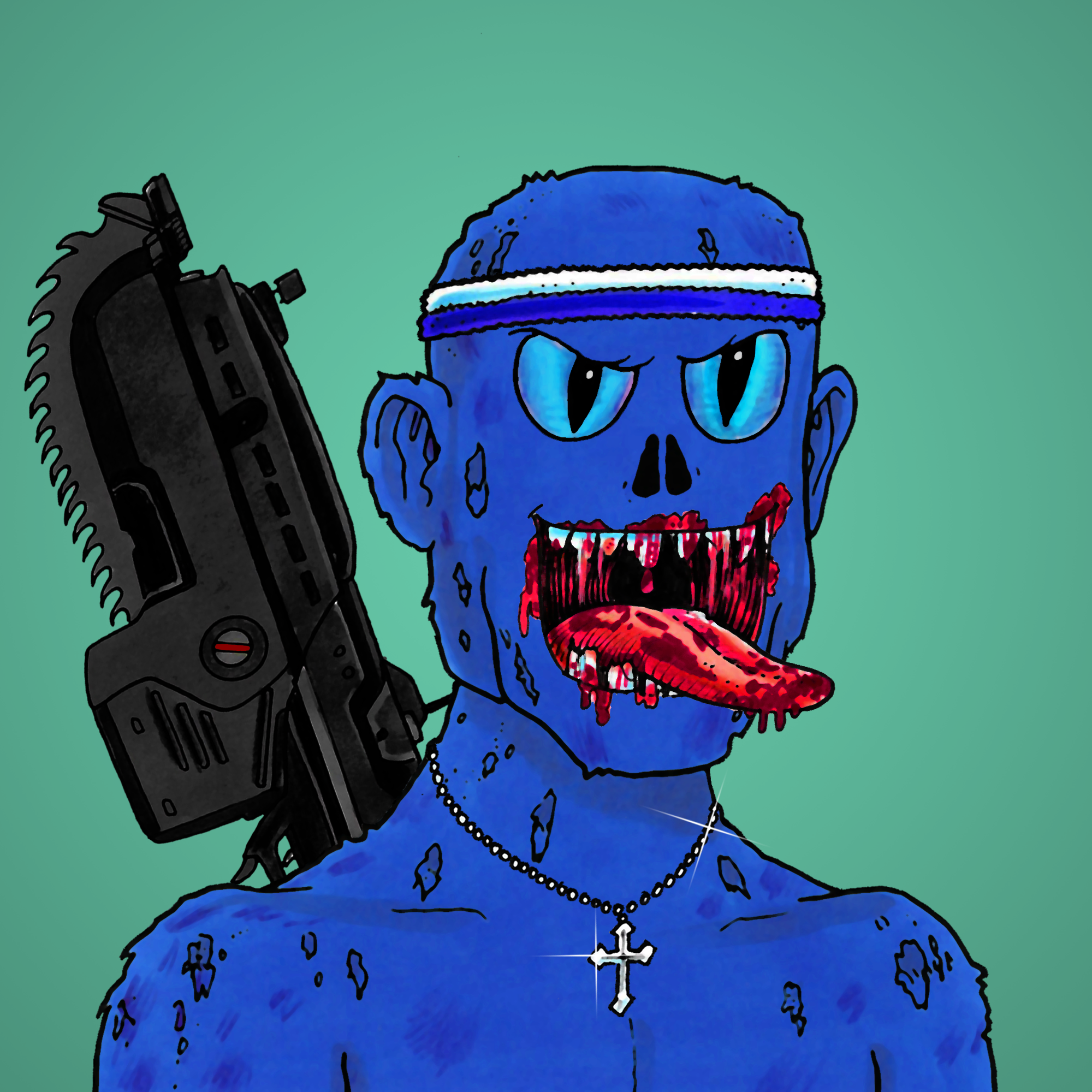 George Trosley - Jungle Freaks - Jungle Freak 8337 - NFT # 8337