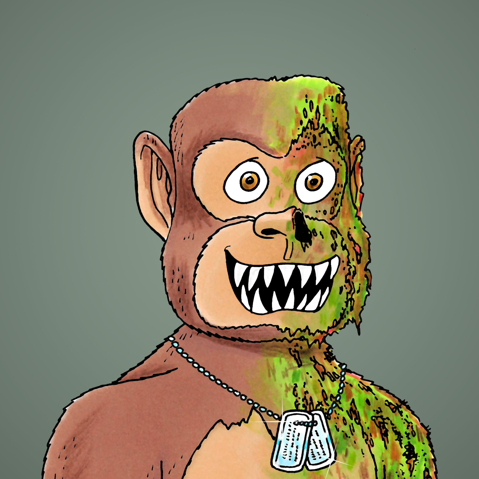 George Trosley - Jungle Freaks - Jungle Freak 835 - NFT # 835