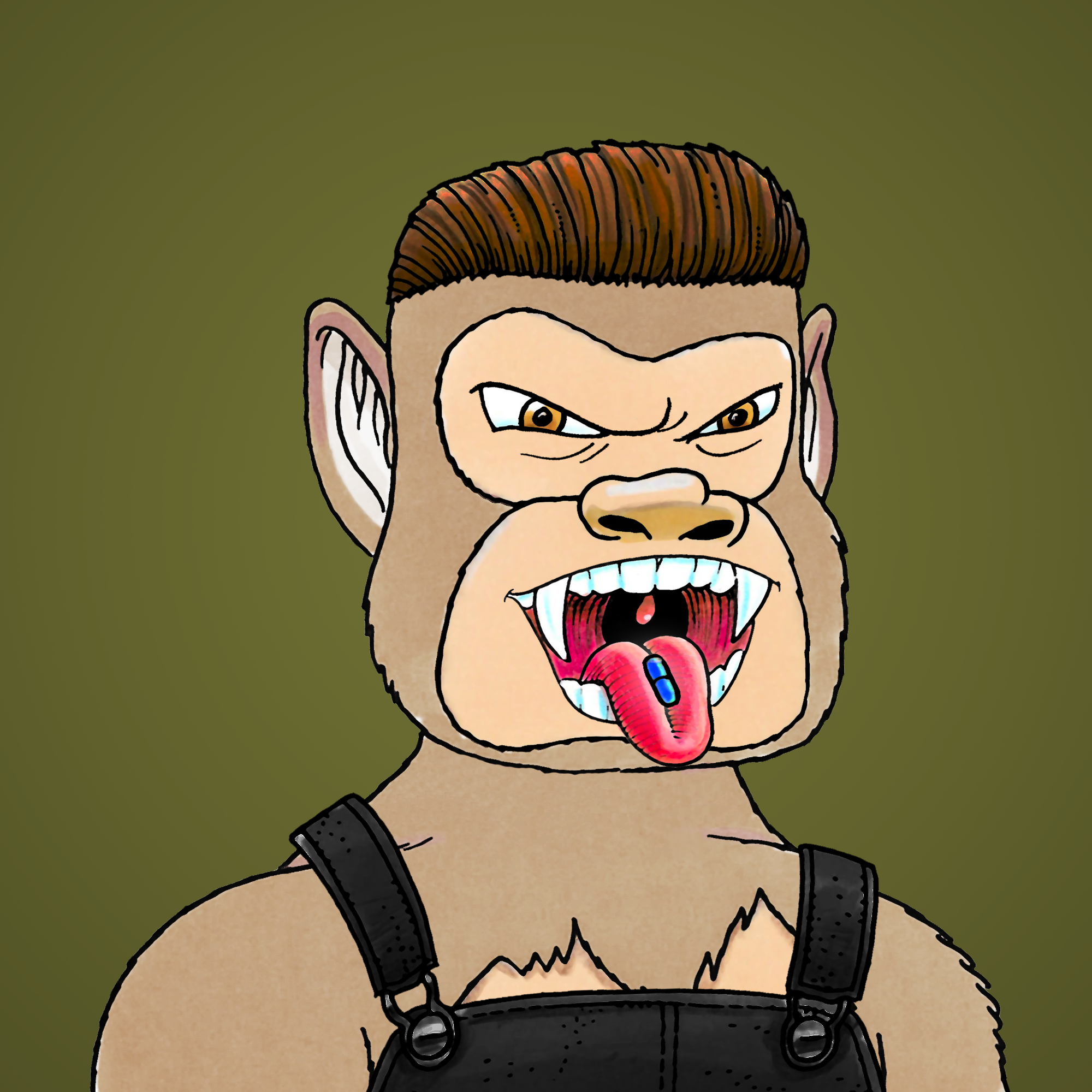 George Trosley - Jungle Freaks - Jungle Freak 8351 - NFT # 8351