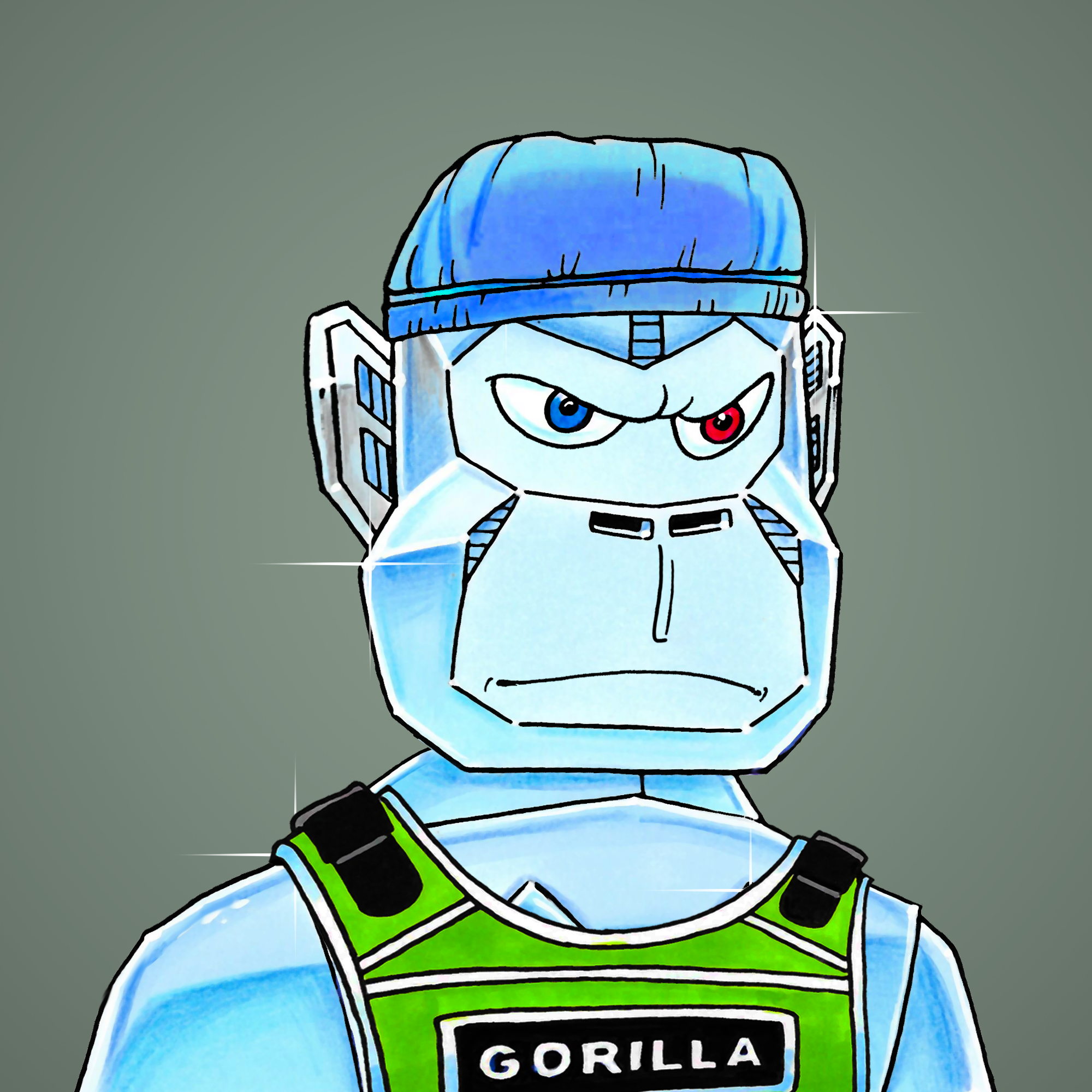 George Trosley - Jungle Freaks - Jungle Freak 8387 - NFT # 8387