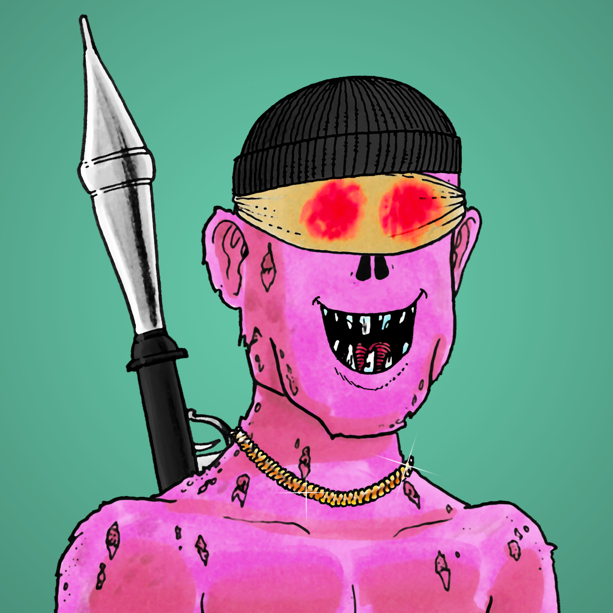 George Trosley - Jungle Freaks - Jungle Freak 8389 - NFT # 8389