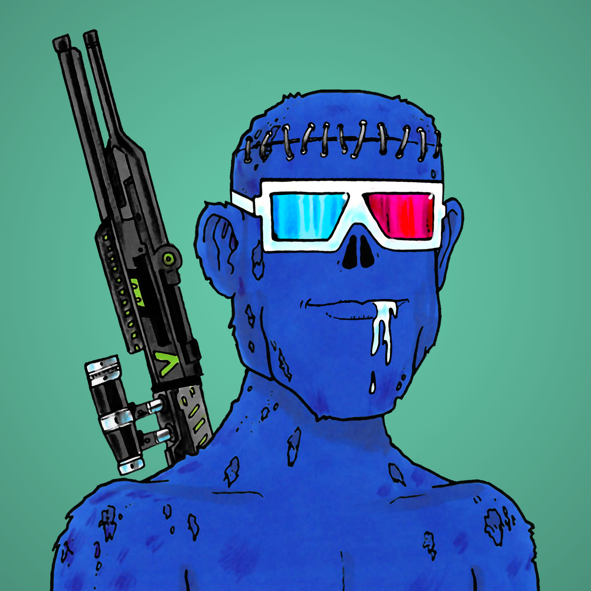 George Trosley - Jungle Freaks - Jungle Freak 839 - NFT # 839