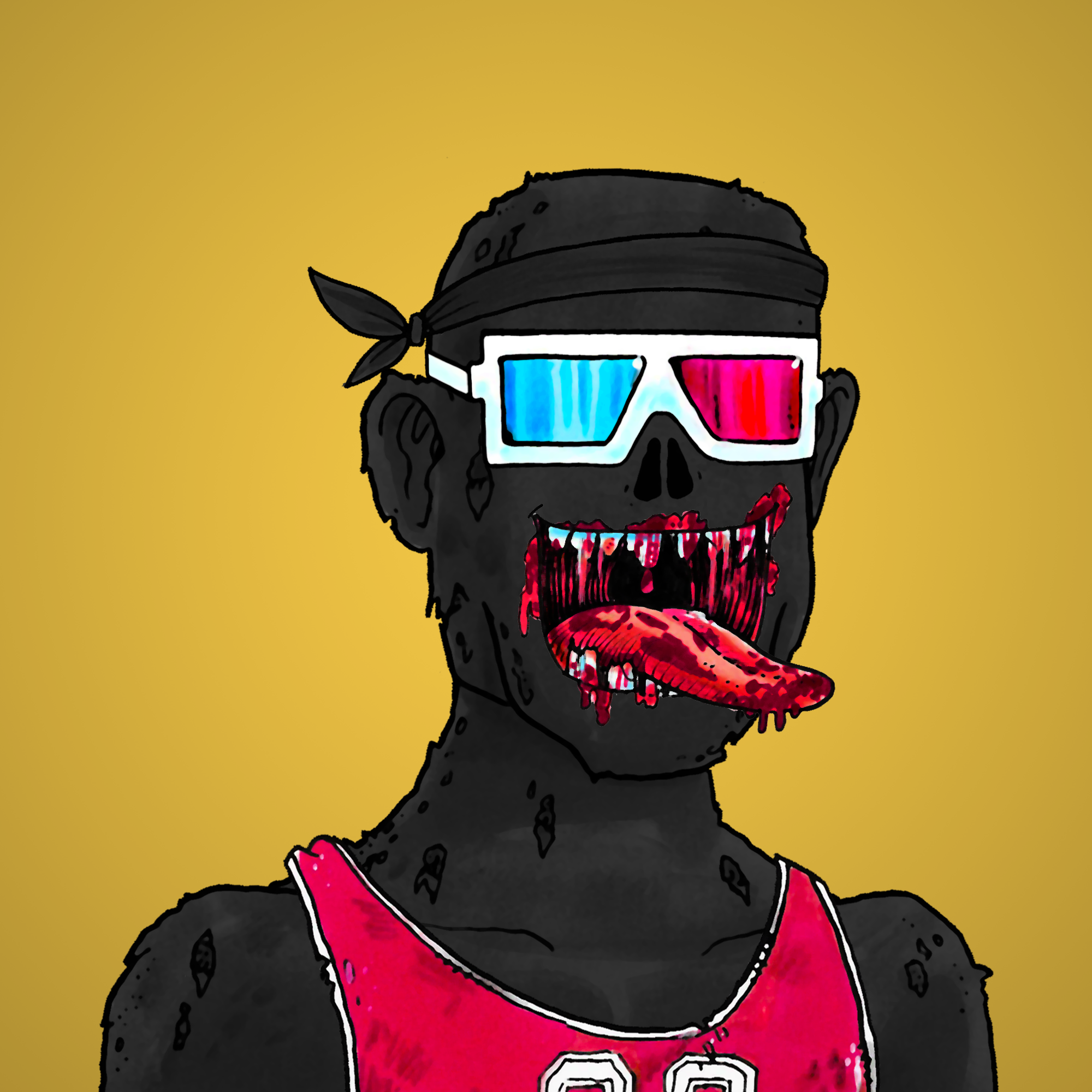 George Trosley - Jungle Freaks - Jungle Freak 8392 - NFT # 8392