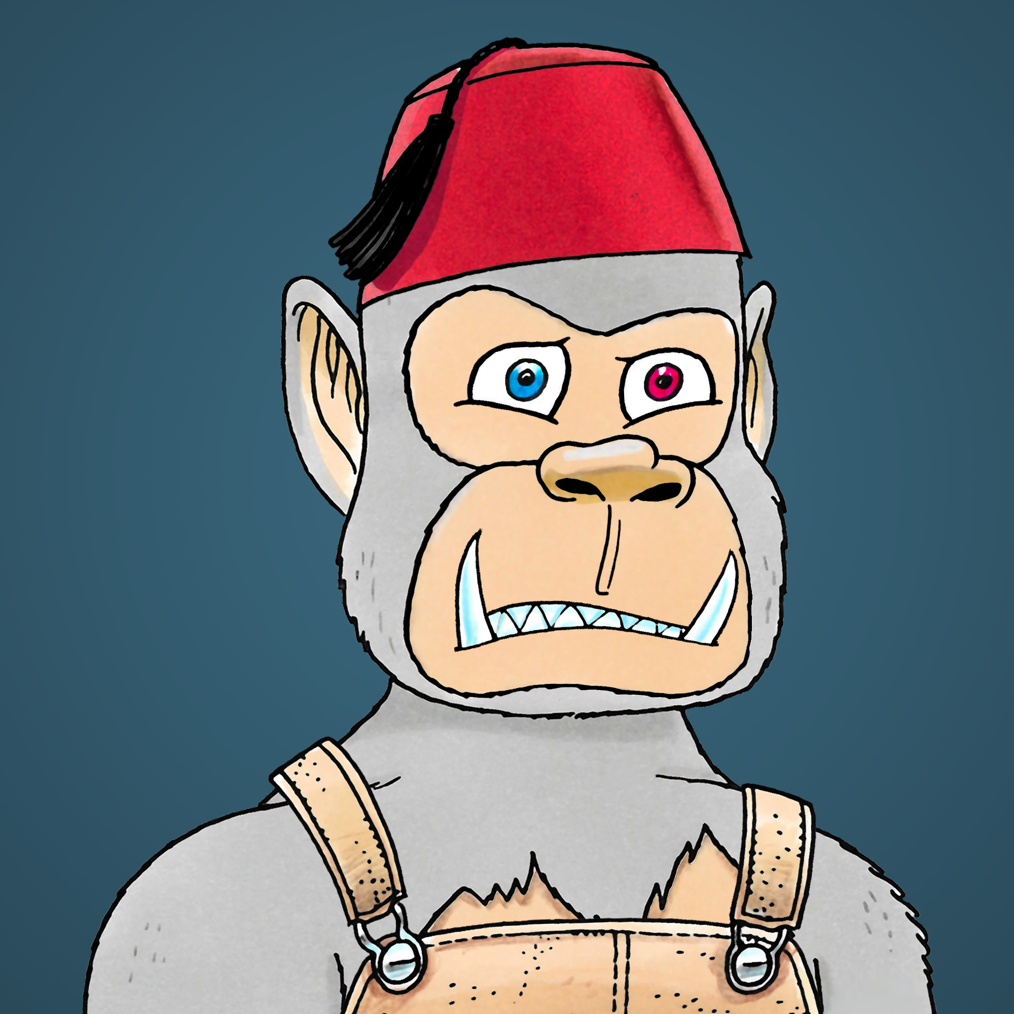 George Trosley - Jungle Freaks - Jungle Freak 8430 - NFT # 8430