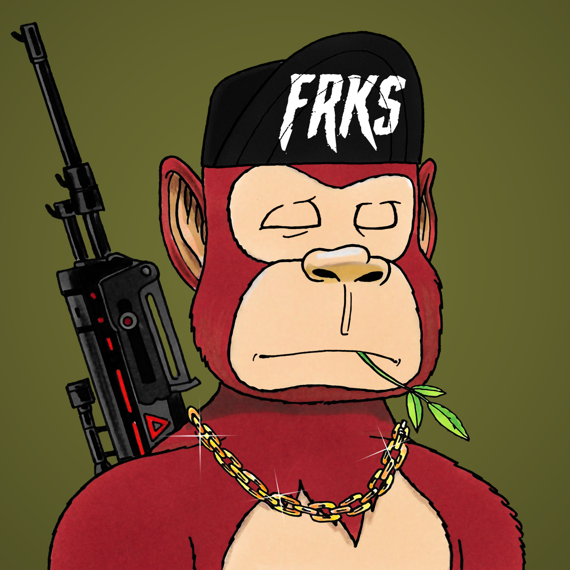 George Trosley - Jungle Freaks - Jungle Freak 8434 - NFT # 8434