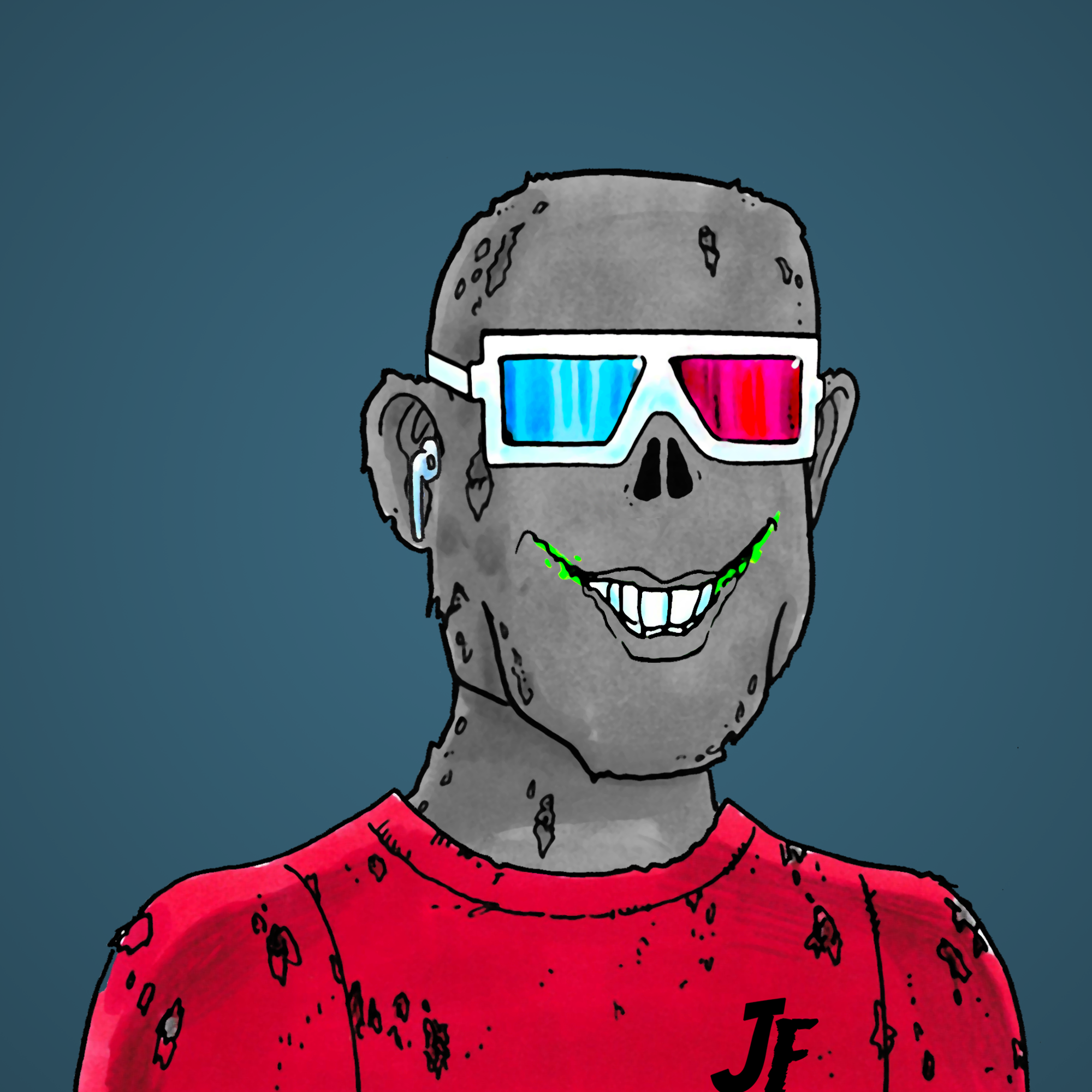 George Trosley - Jungle Freaks - Jungle Freak 844 - NFT # 844