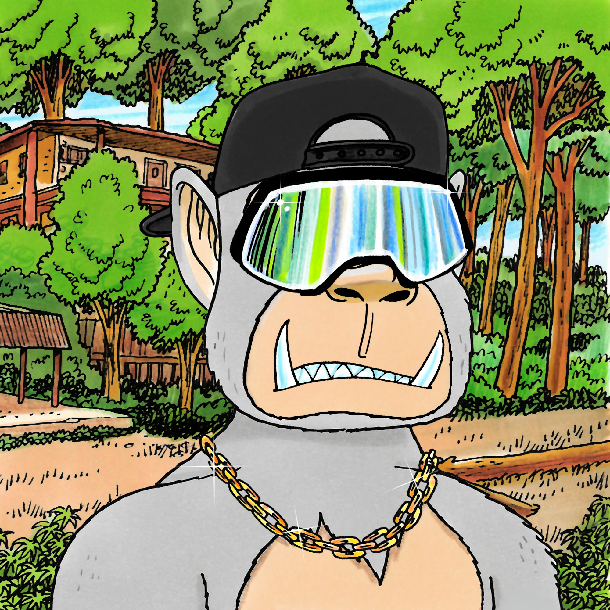 George Trosley - Jungle Freaks - Jungle Freak 8440 - NFT # 8440