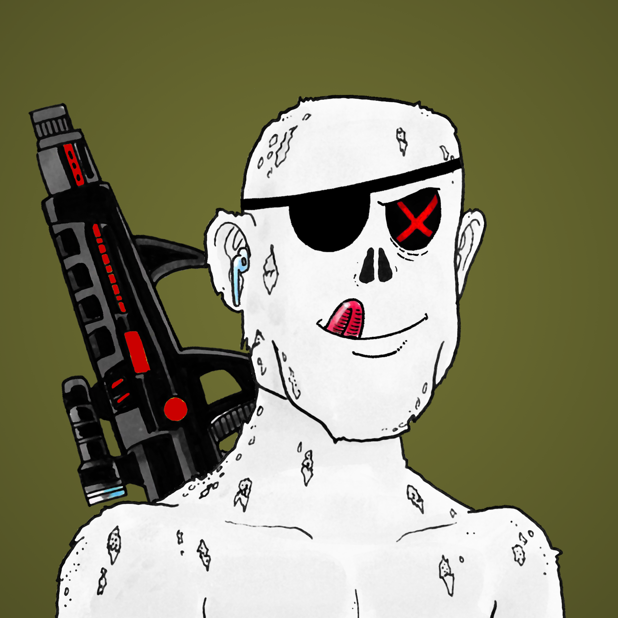 George Trosley - Jungle Freaks - Jungle Freak 8442 - NFT # 8442