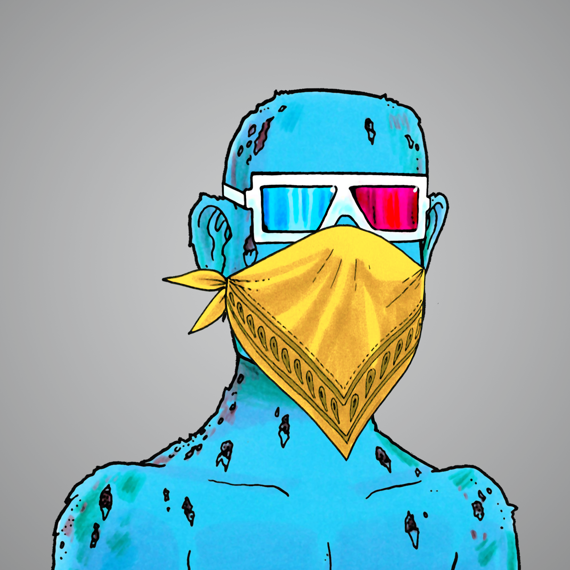 George Trosley - Jungle Freaks - Jungle Freak 8480 - NFT # 8480