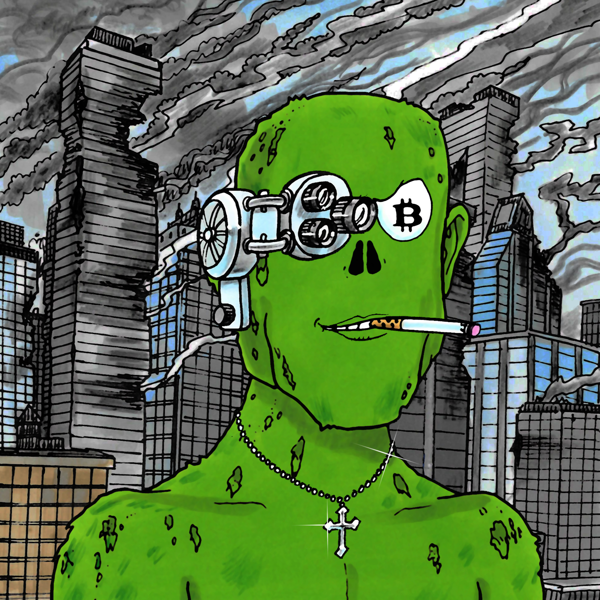 George Trosley - Jungle Freaks - Jungle Freak 8488 - NFT # 8488