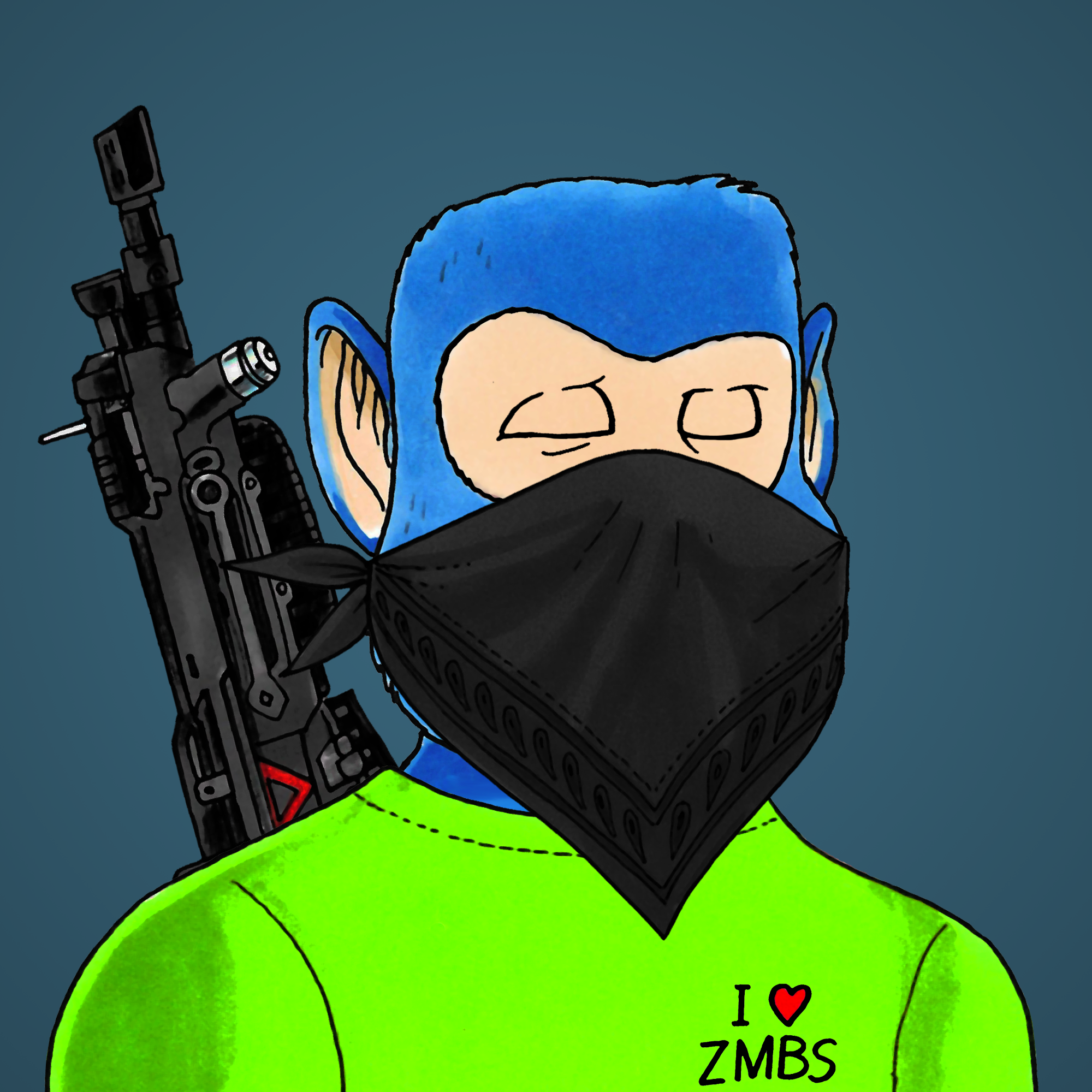 George Trosley - Jungle Freaks - Jungle Freak 8489 - NFT # 8489