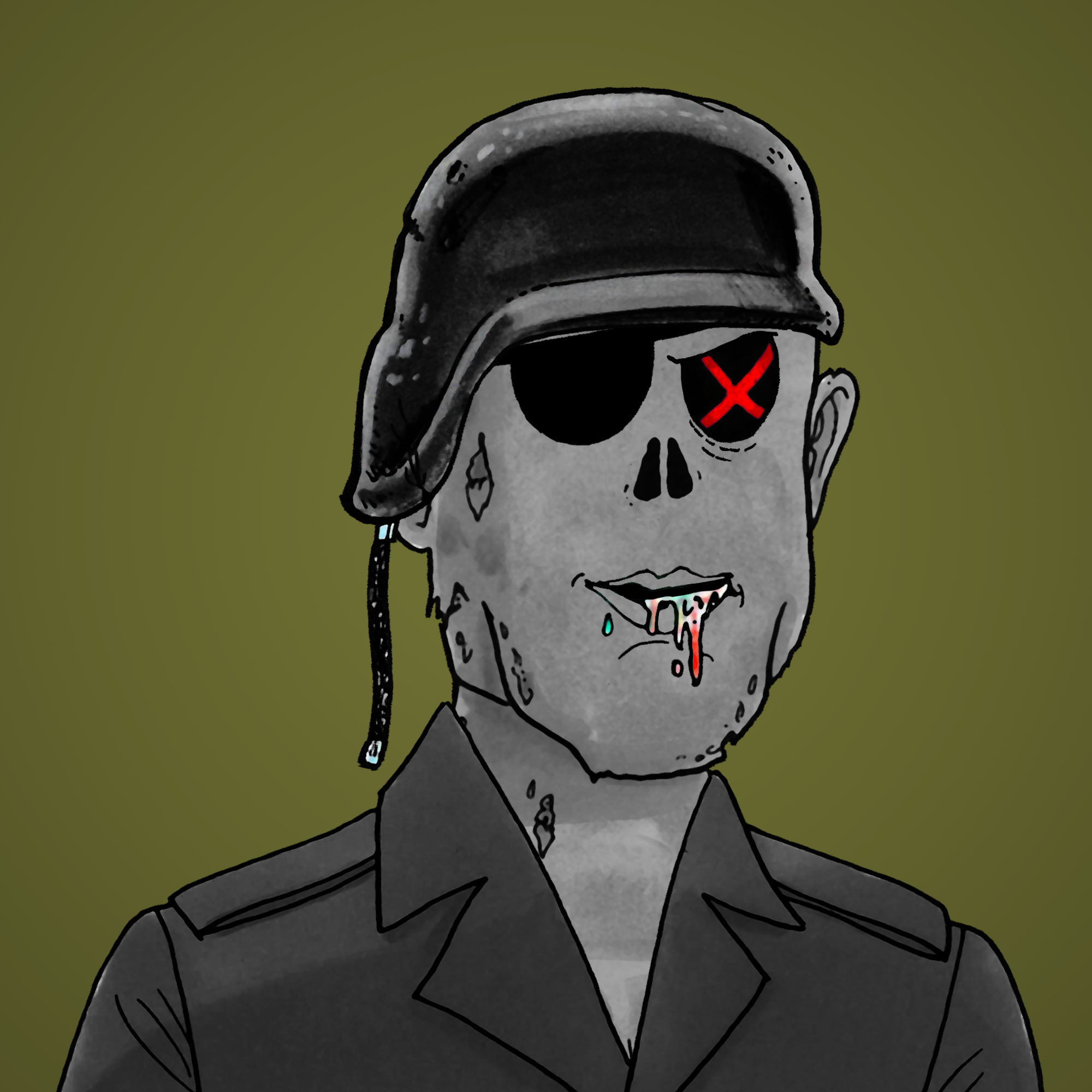 George Trosley - Jungle Freaks - Jungle Freak 8490 - NFT # 8490