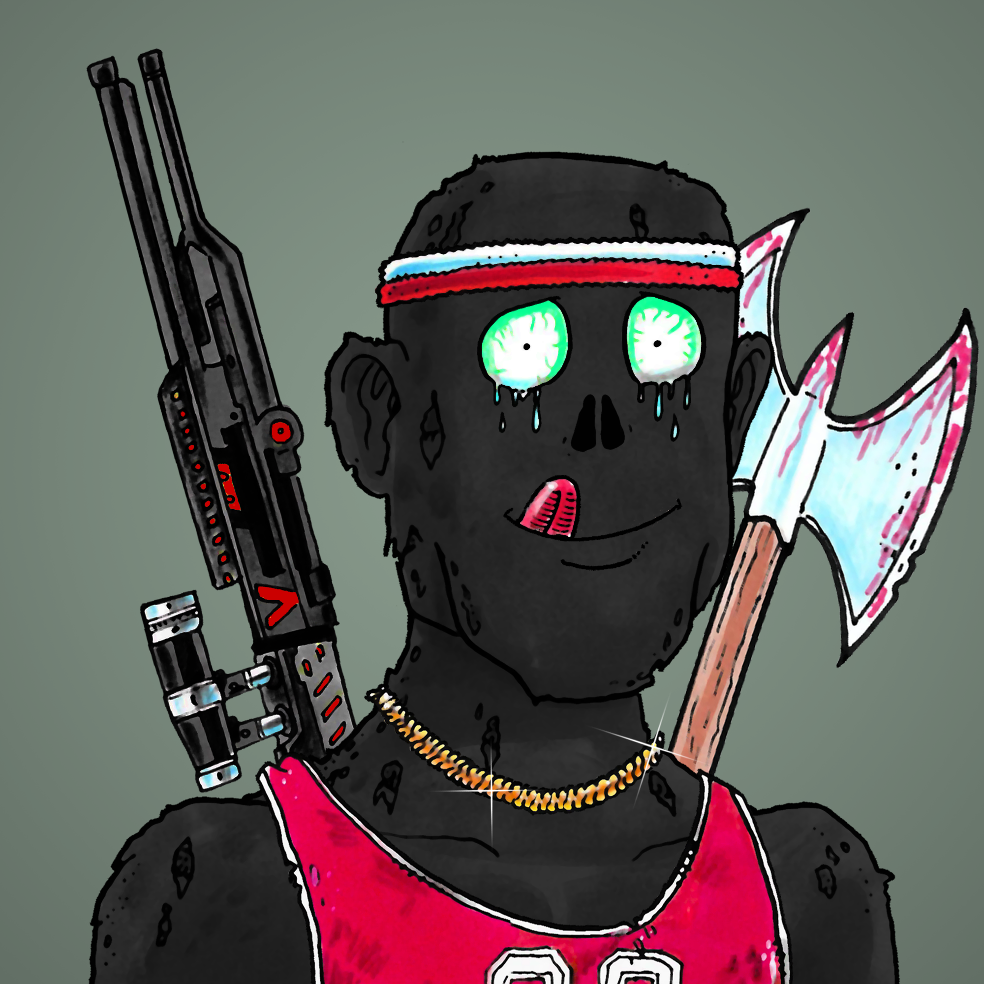 George Trosley - Jungle Freaks - Jungle Freak 8509 - NFT # 8509