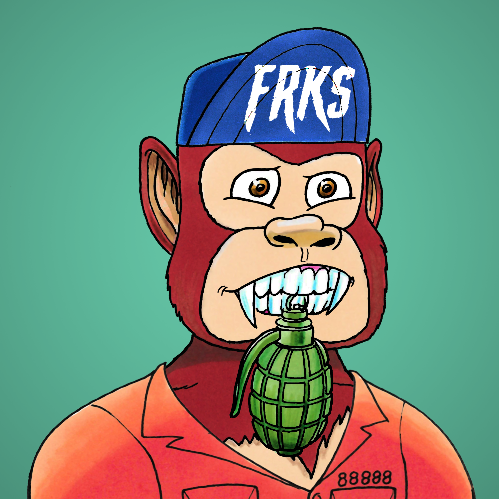 George Trosley - Jungle Freaks - Jungle Freak 8529 - NFT # 8529