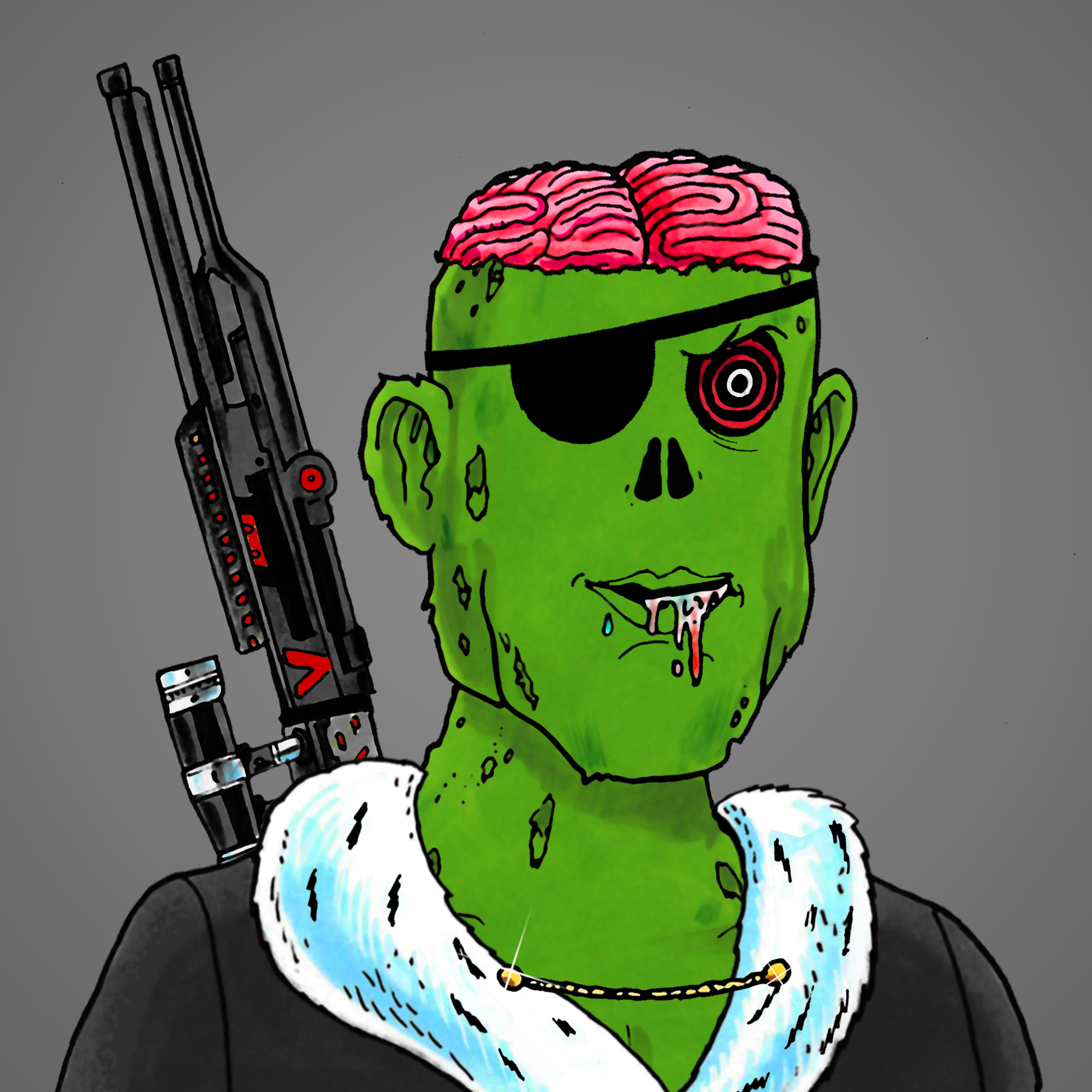 George Trosley - Jungle Freaks - Jungle Freak 8543 - NFT # 8543