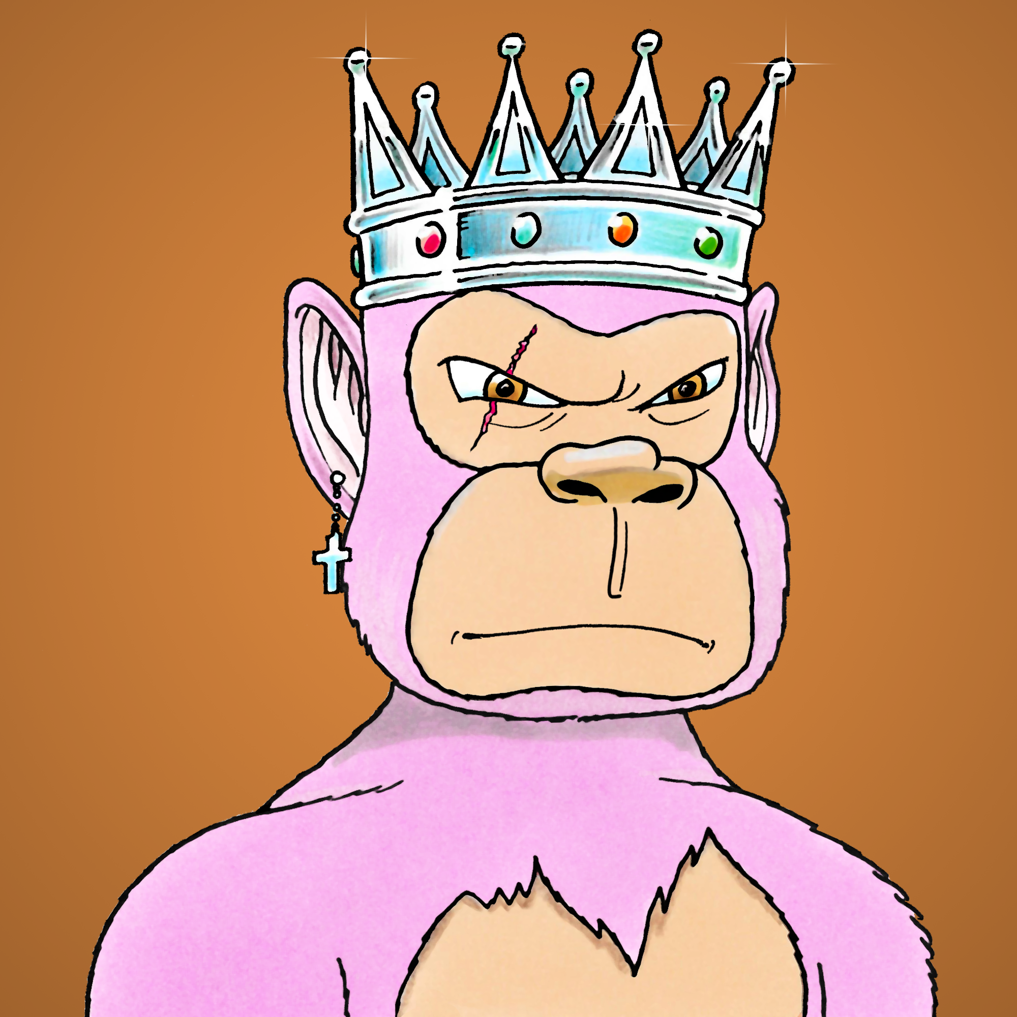 George Trosley - Jungle Freaks - Jungle Freak 8553 - NFT # 8553