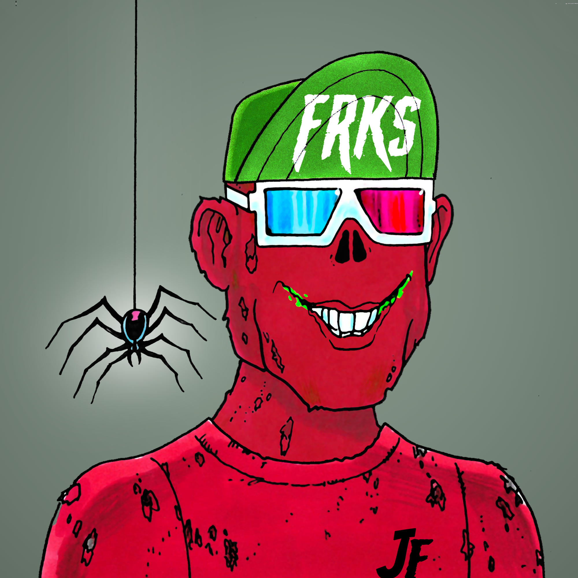 George Trosley - Jungle Freaks - Jungle Freak 8554 - NFT # 8554