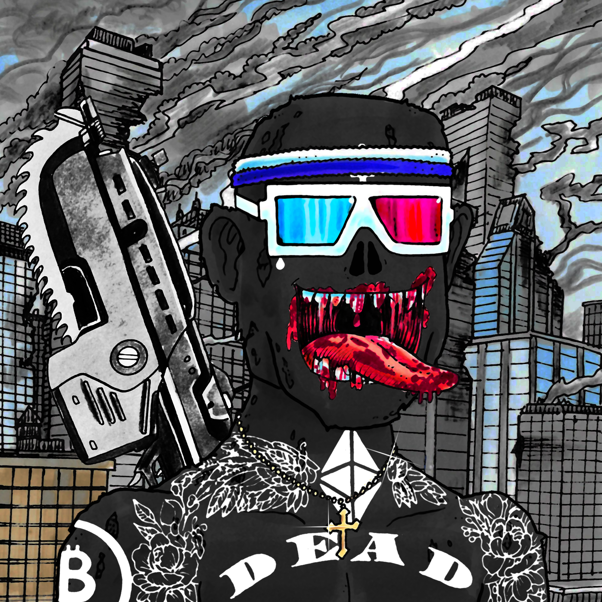 George Trosley - Jungle Freaks - Jungle Freak 8555 - NFT # 8555