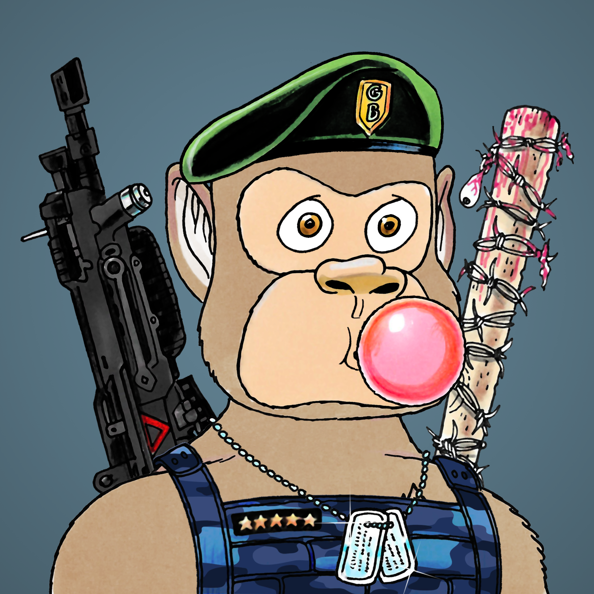 George Trosley - Jungle Freaks - Jungle Freak 8572 - NFT # 8572