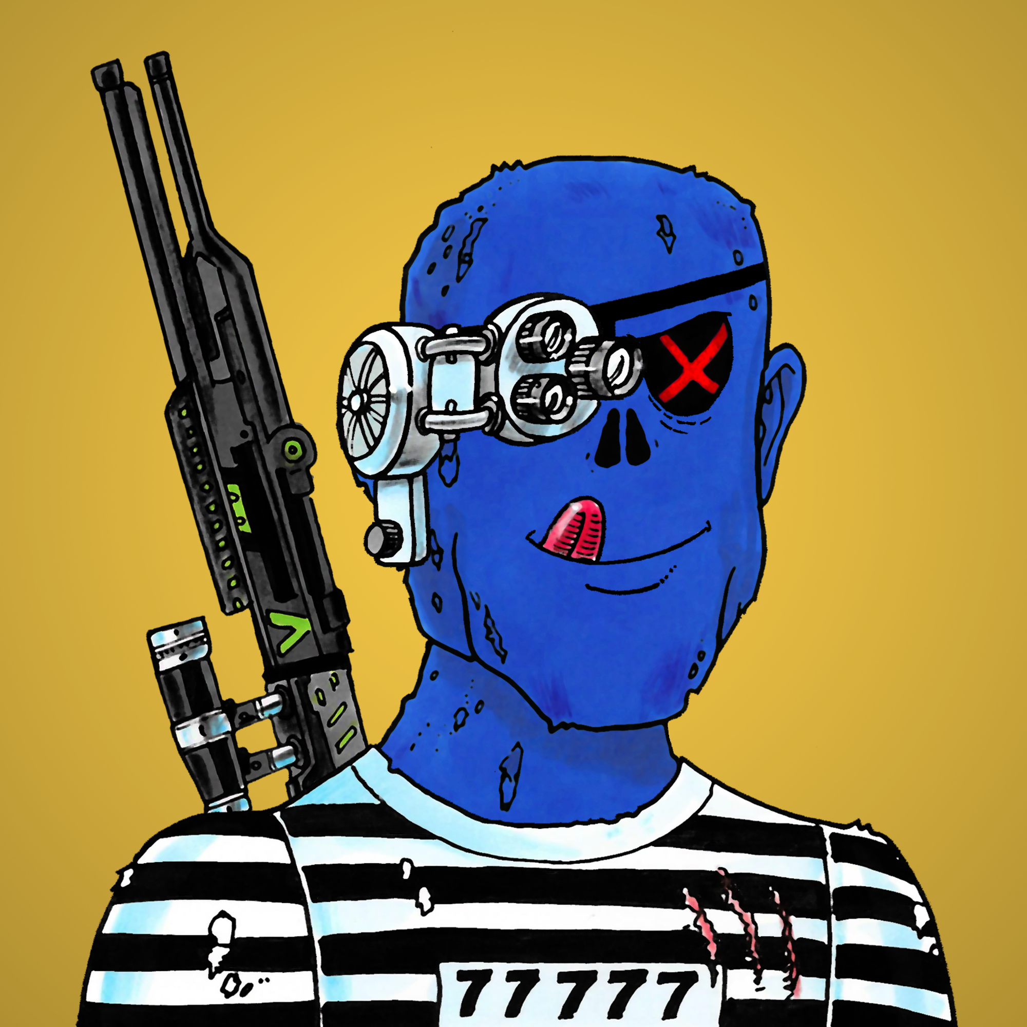 George Trosley - Jungle Freaks - Jungle Freak 8586 - NFT # 8586