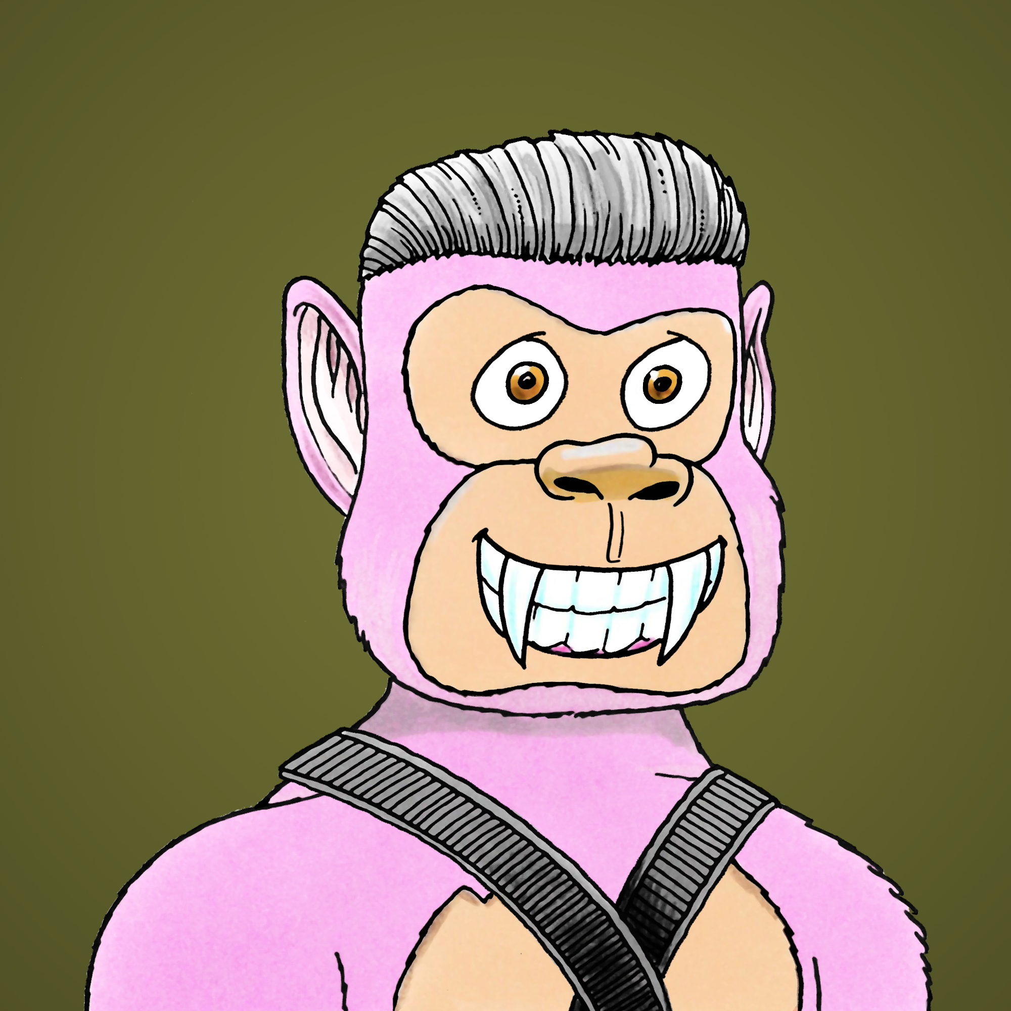 George Trosley - Jungle Freaks - Jungle Freak 8589 - NFT # 8589