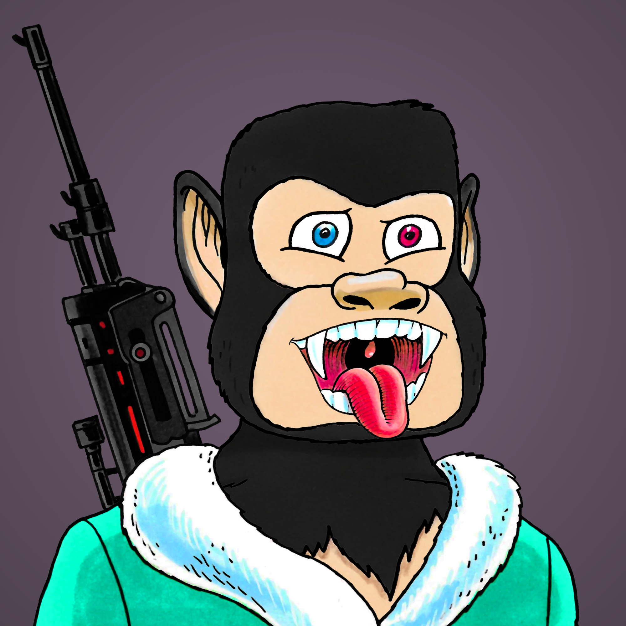 George Trosley - Jungle Freaks - Jungle Freak 8597 - NFT # 8597