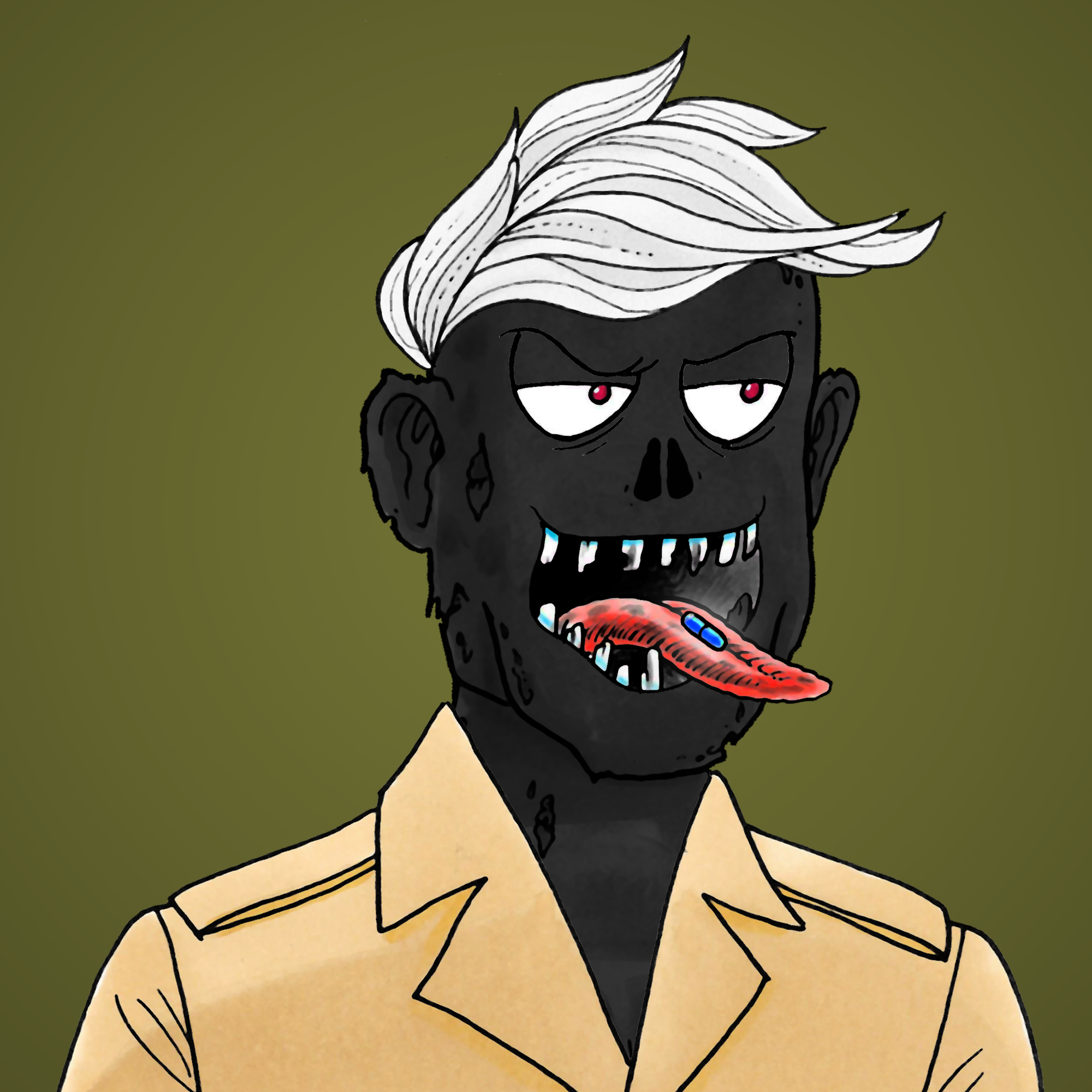 George Trosley - Jungle Freaks - Jungle Freak 8608 - NFT # 8608