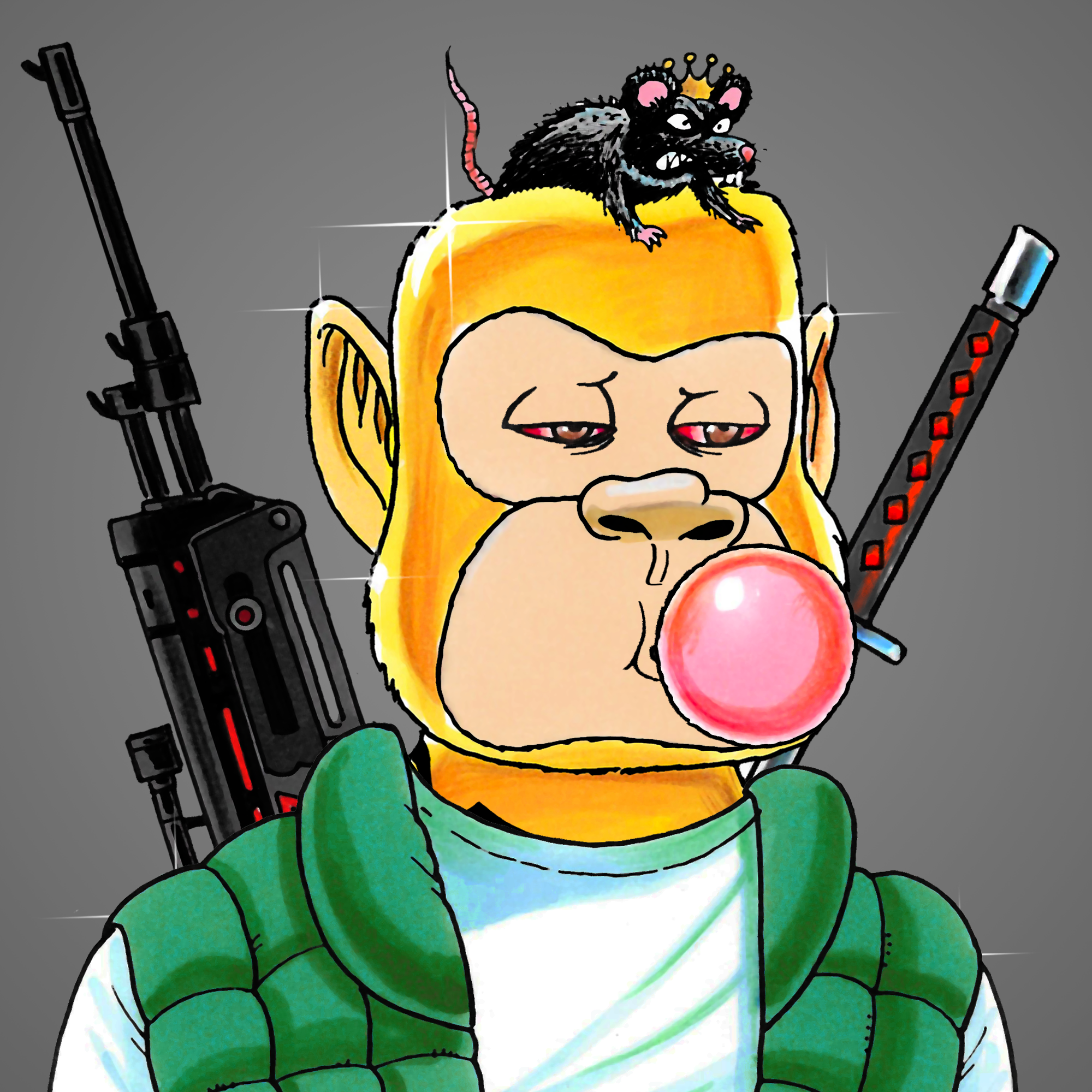 George Trosley - Jungle Freaks - Jungle Freak 861 - NFT # 861