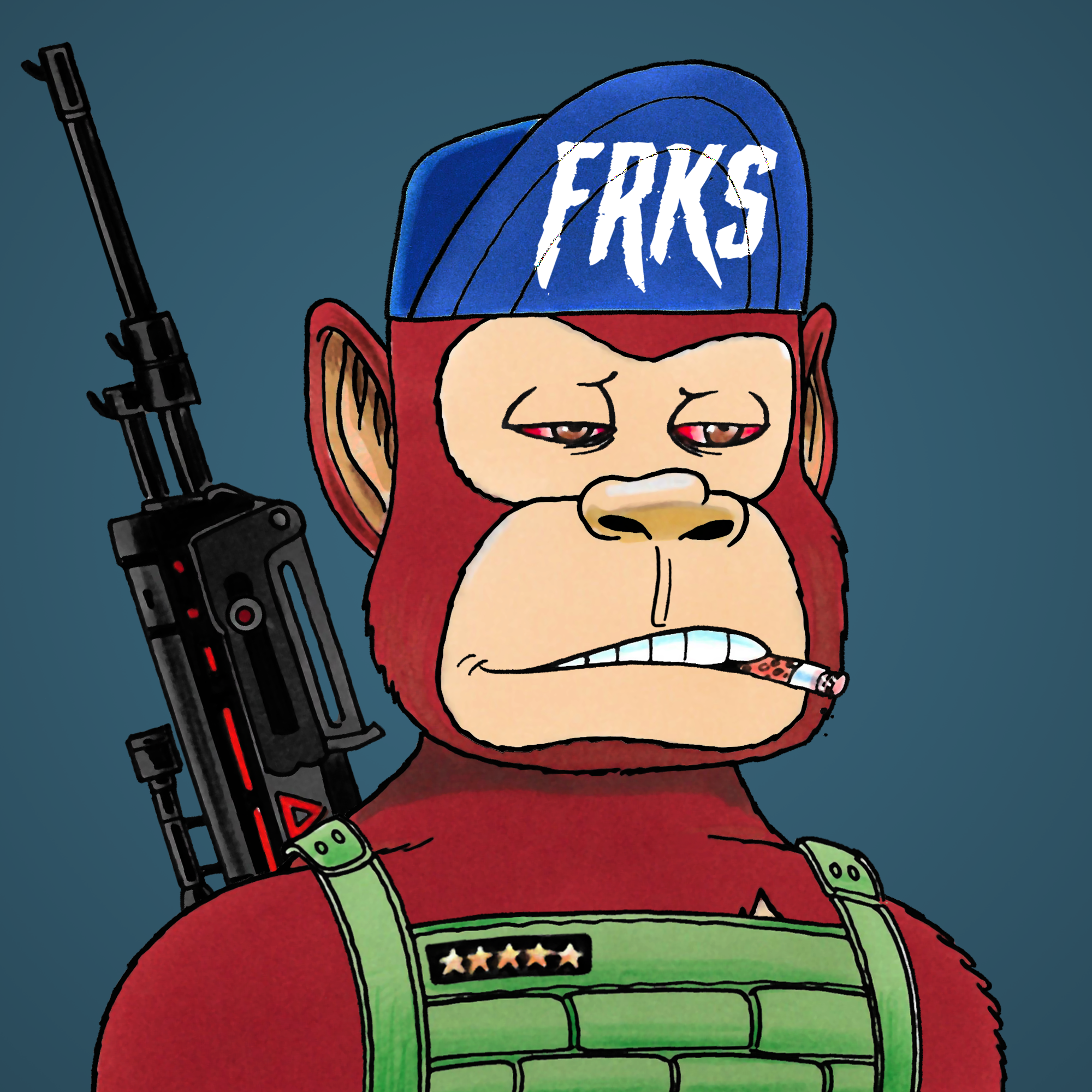 George Trosley - Jungle Freaks - Jungle Freak 8612 - NFT # 8612