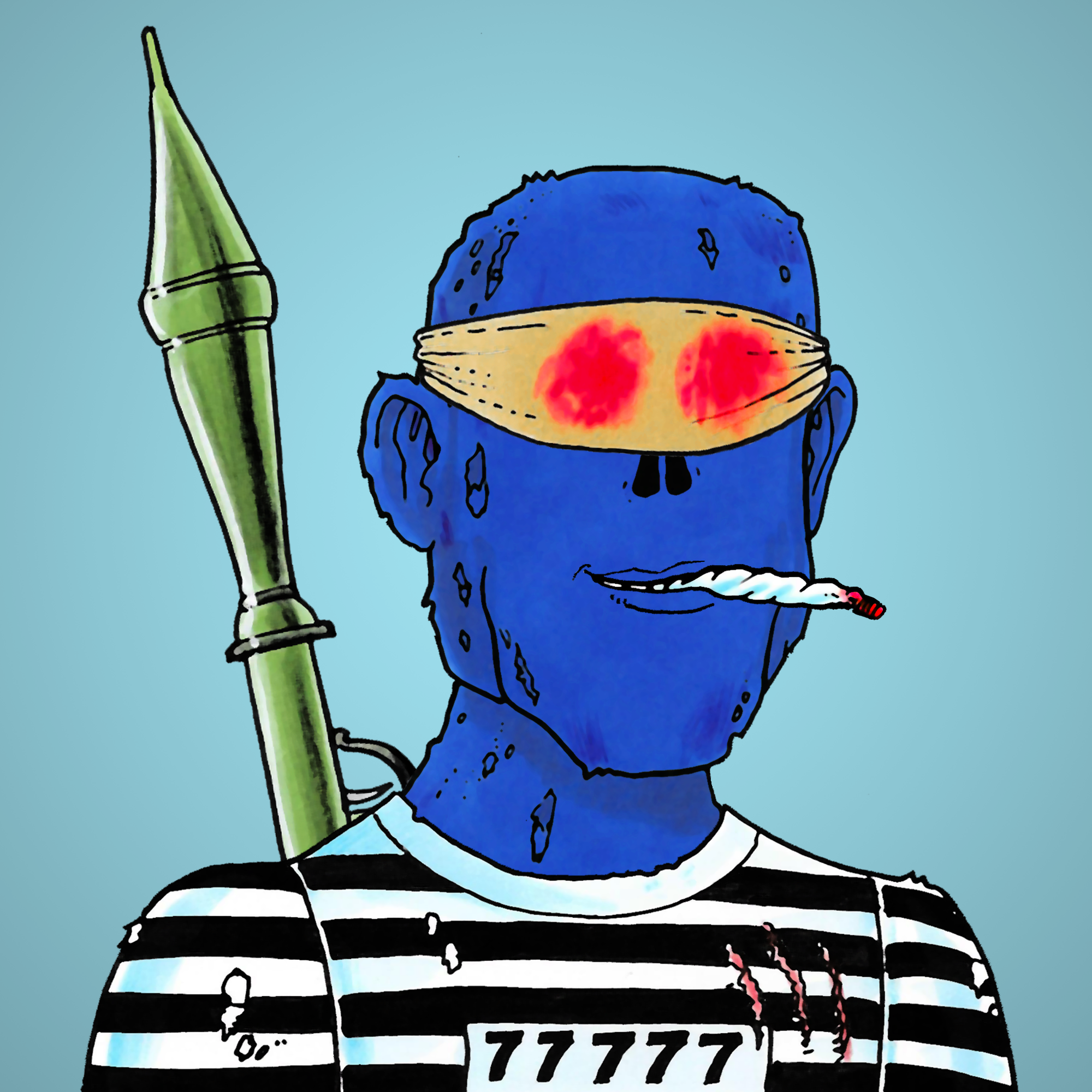 George Trosley - Jungle Freaks - Jungle Freak 8614 - NFT # 8614