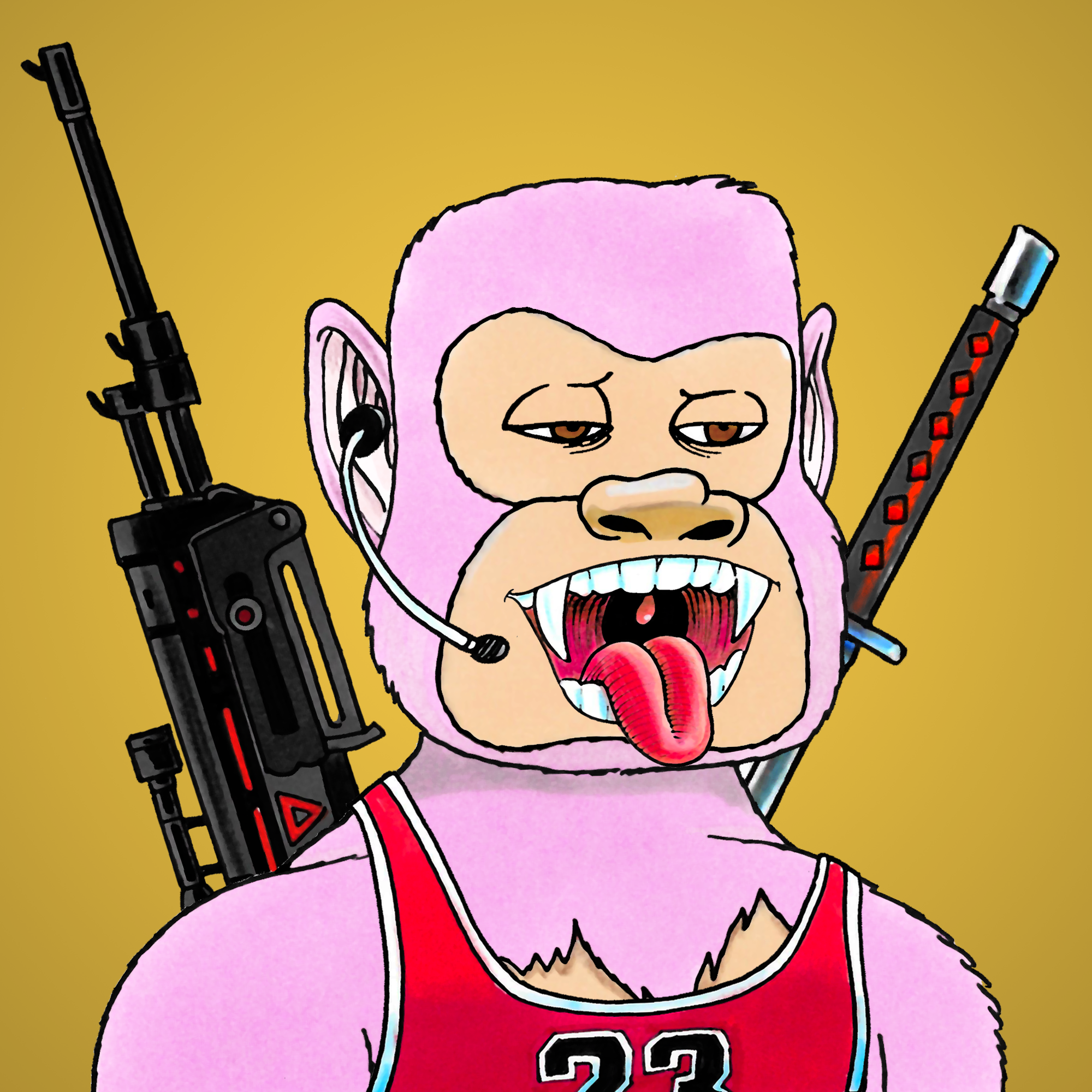 George Trosley - Jungle Freaks - Jungle Freak 8615 - NFT # 8615